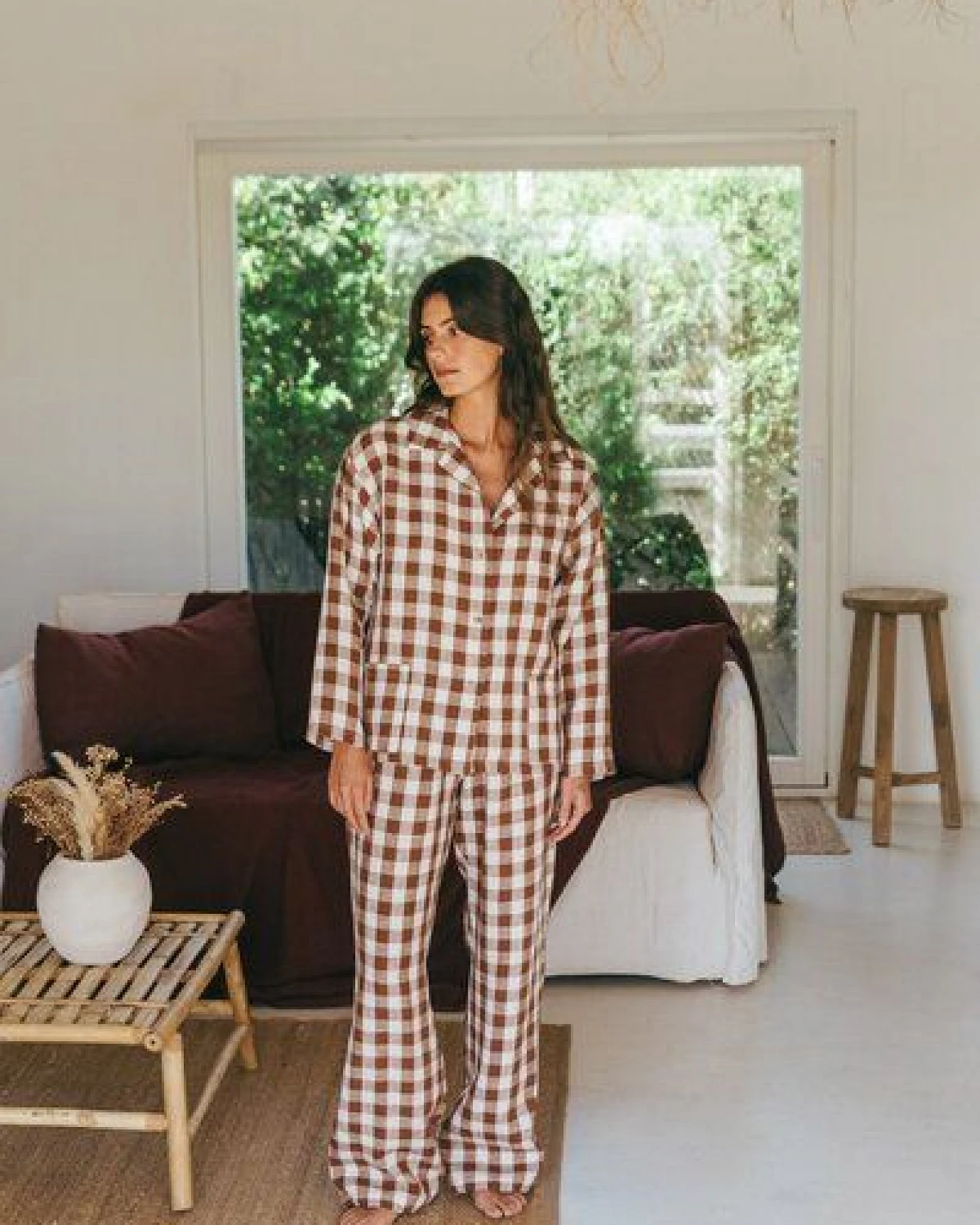 AmourLinen Langarm-Pyjama-Set Snooze – Ansicht 4