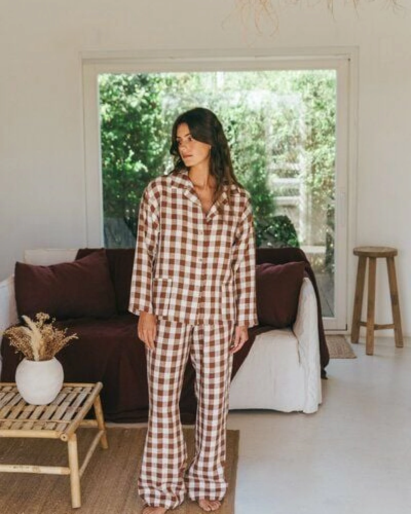 AmourLinen Langarm-Pyjama-Set Snooze – Ansicht 4