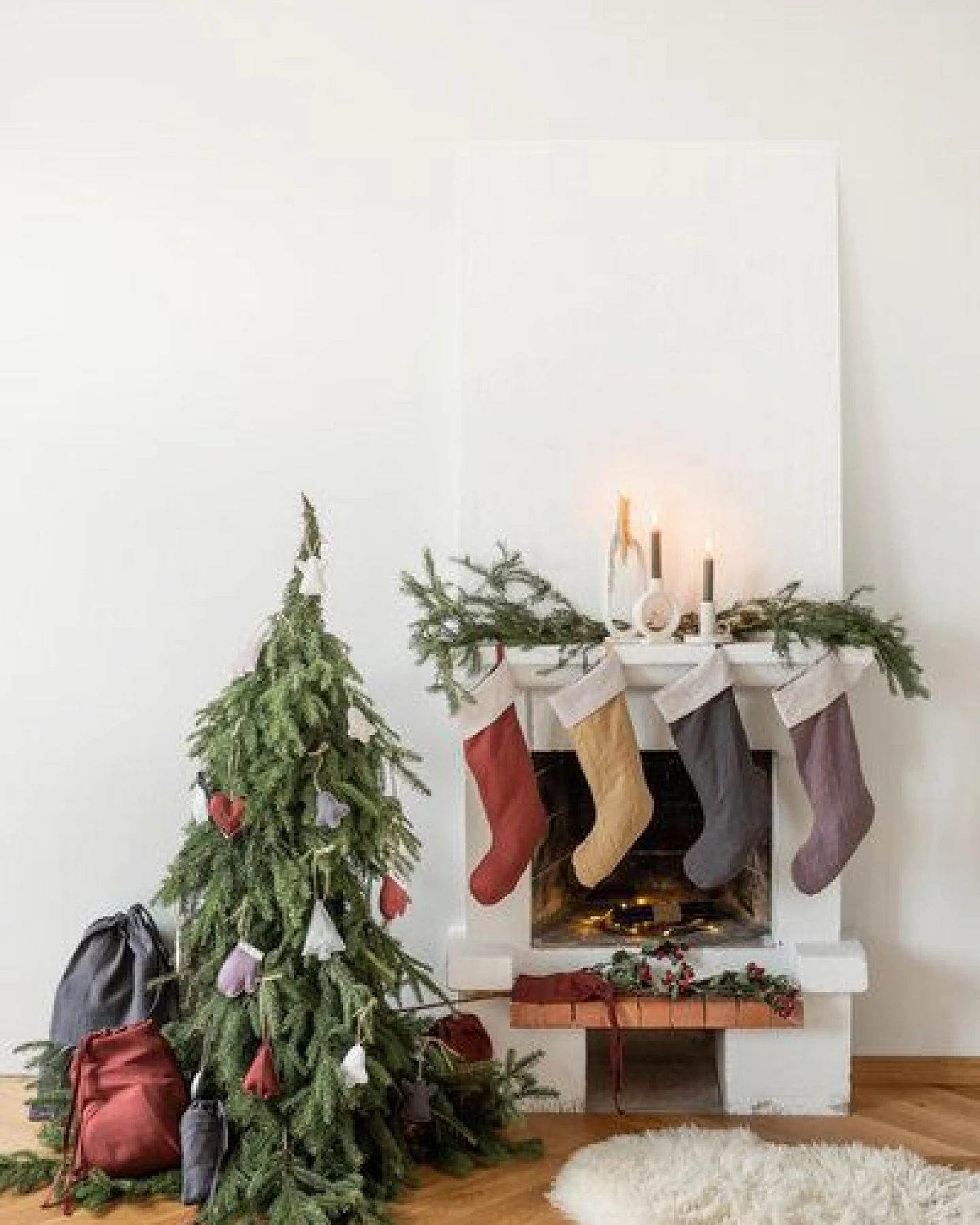 AmourLinen Weihnachtsstrumpf aus Leinen – Ansicht 2