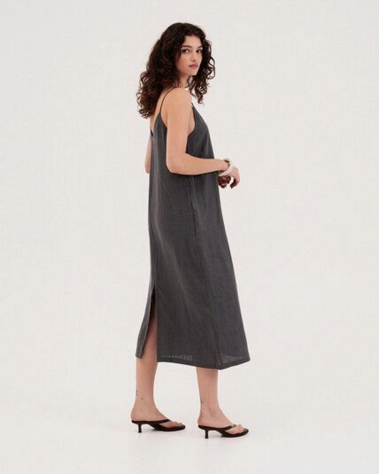 AmourLinen Leinen langes Kleid Jakarta – Ansicht 2