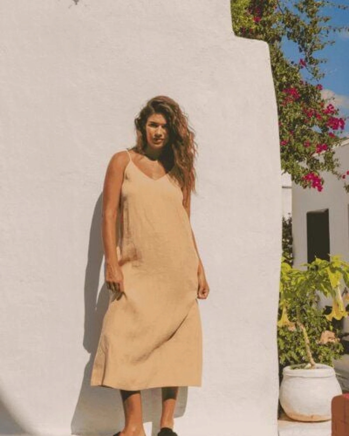 AmourLinen Leinen langes Kleid Jakarta – Ansicht 4