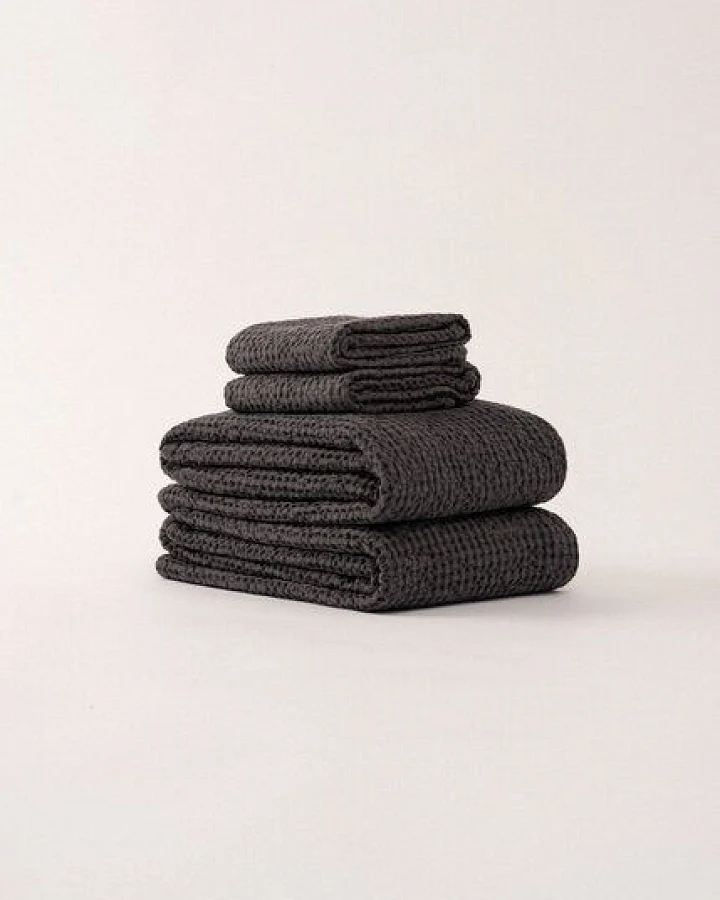 AmourLinen Waffelhandtuch-Set aus Leinen