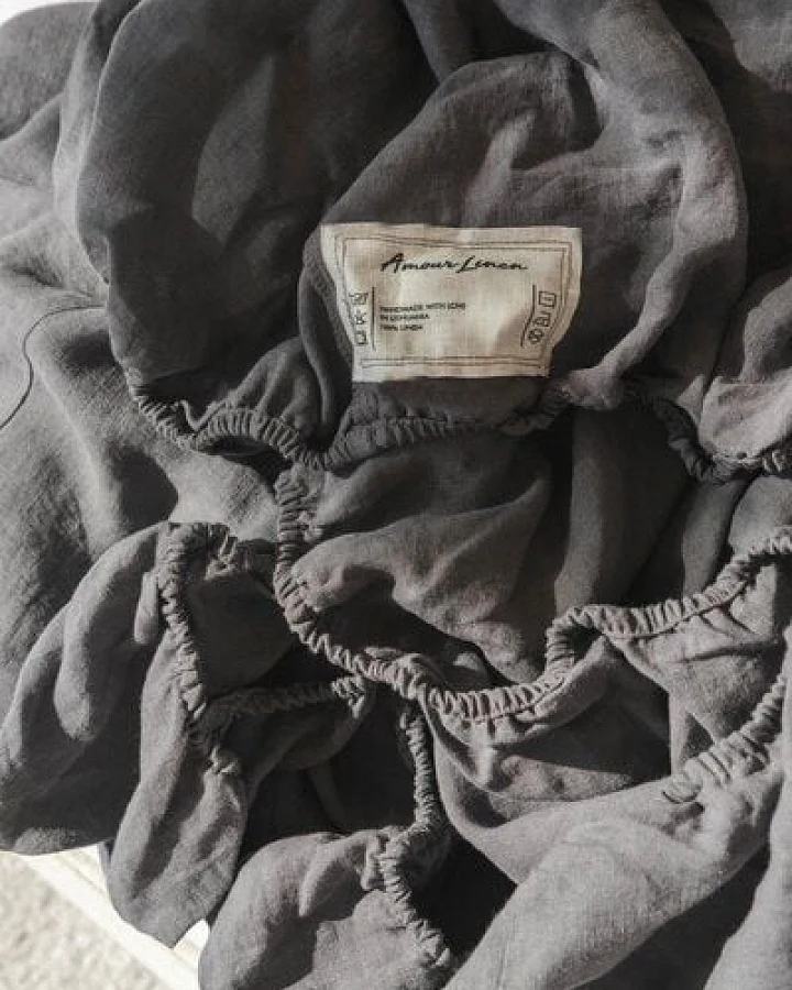 AmourLinen Leinen-Spannbetttuch