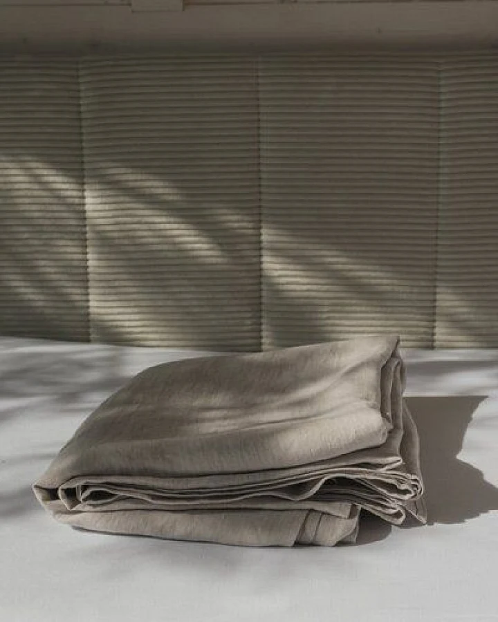 AmourLinen Flaches Leintuch