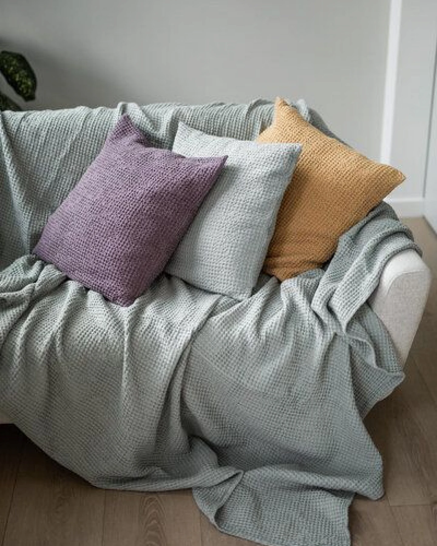 AmourLinen Waffeldecke aus Leinen – Ansicht 2
