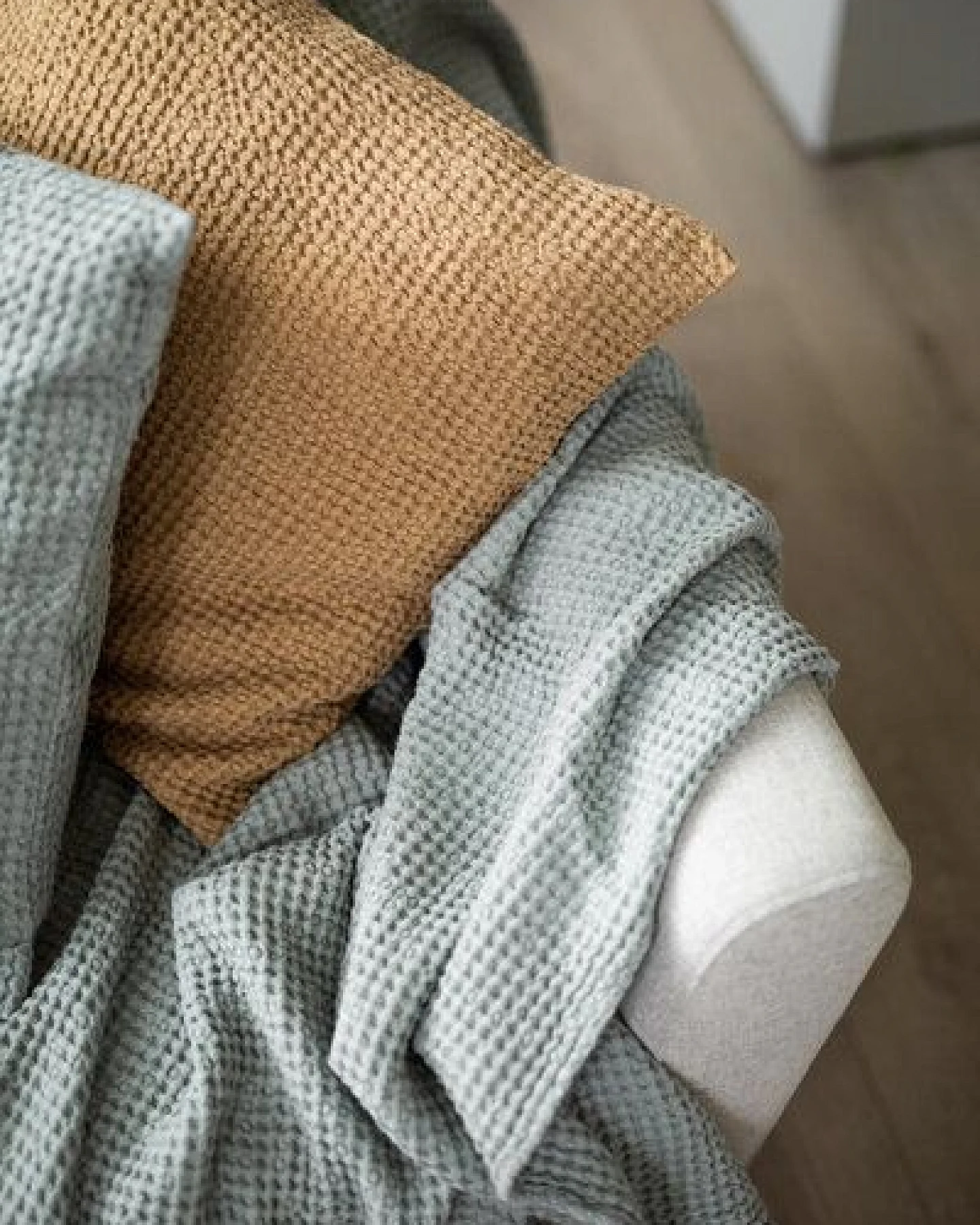 AmourLinen Waffeldecke aus Leinen – Ansicht 3