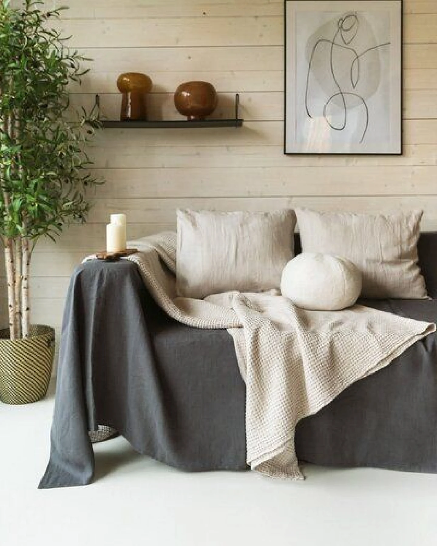 AmourLinen Waffeldecke aus Leinen – Ansicht 3
