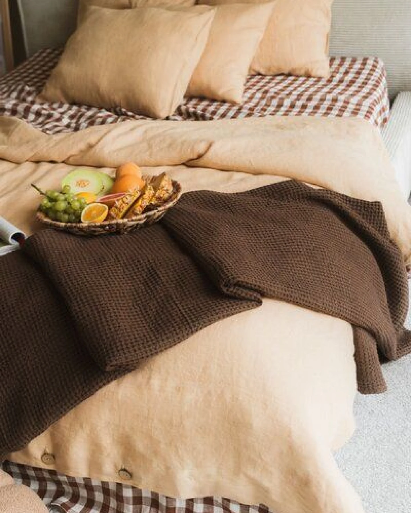 AmourLinen Waffeldecke aus Leinen – Ansicht 3