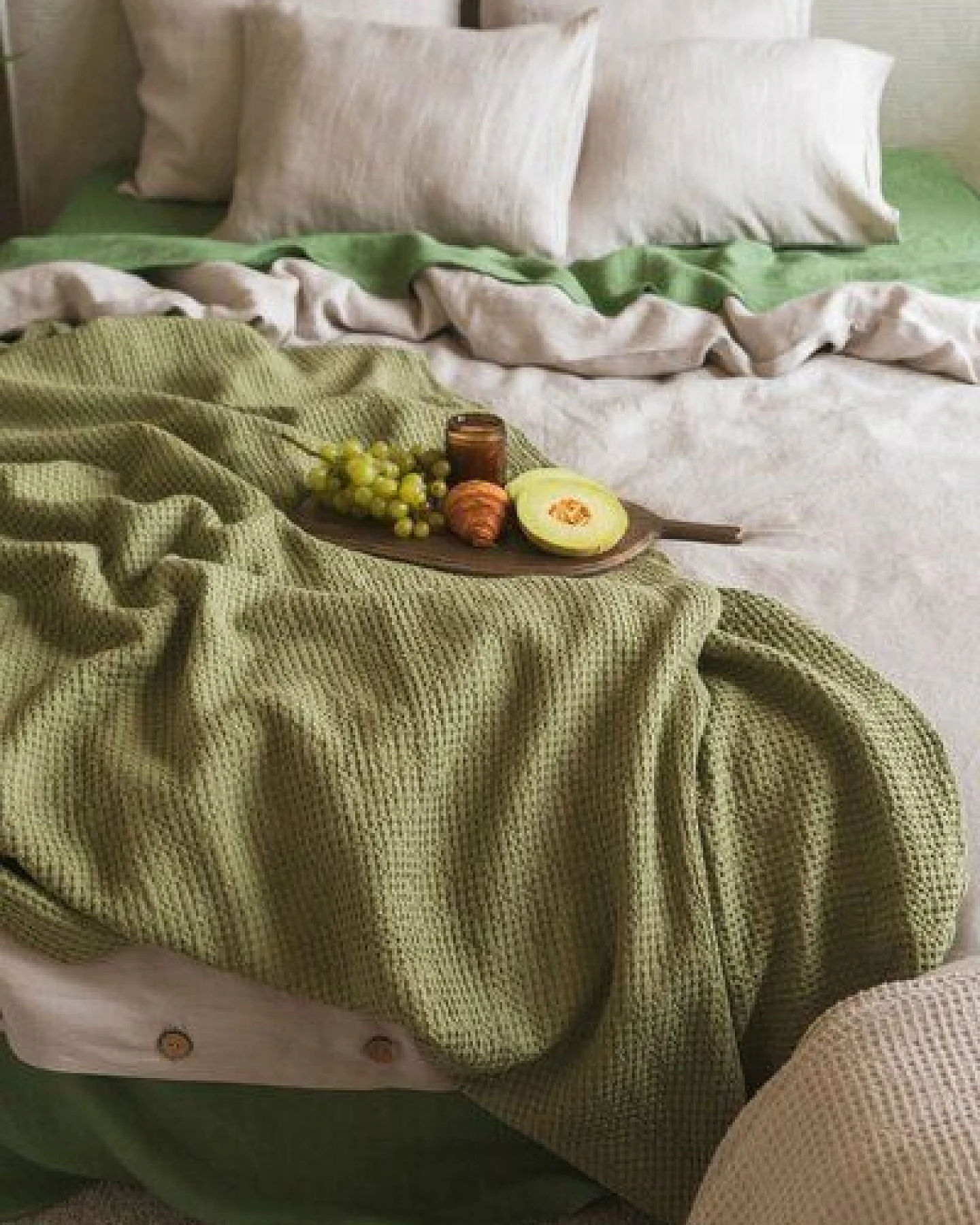 AmourLinen Waffeldecke aus Leinen – Ansicht 3