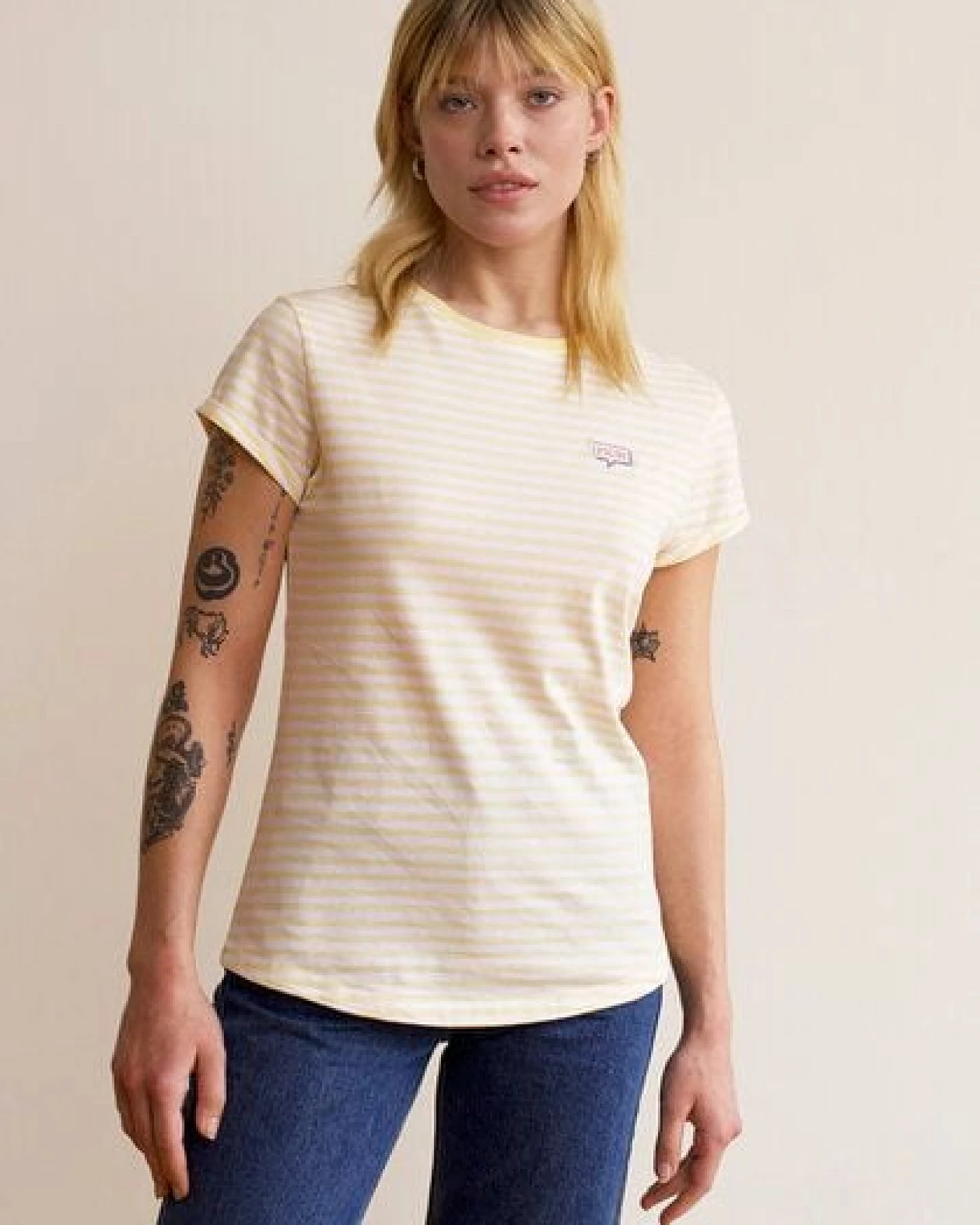 HAFENDIEB Moin T-Shirt mit Streifen – Ansicht 2