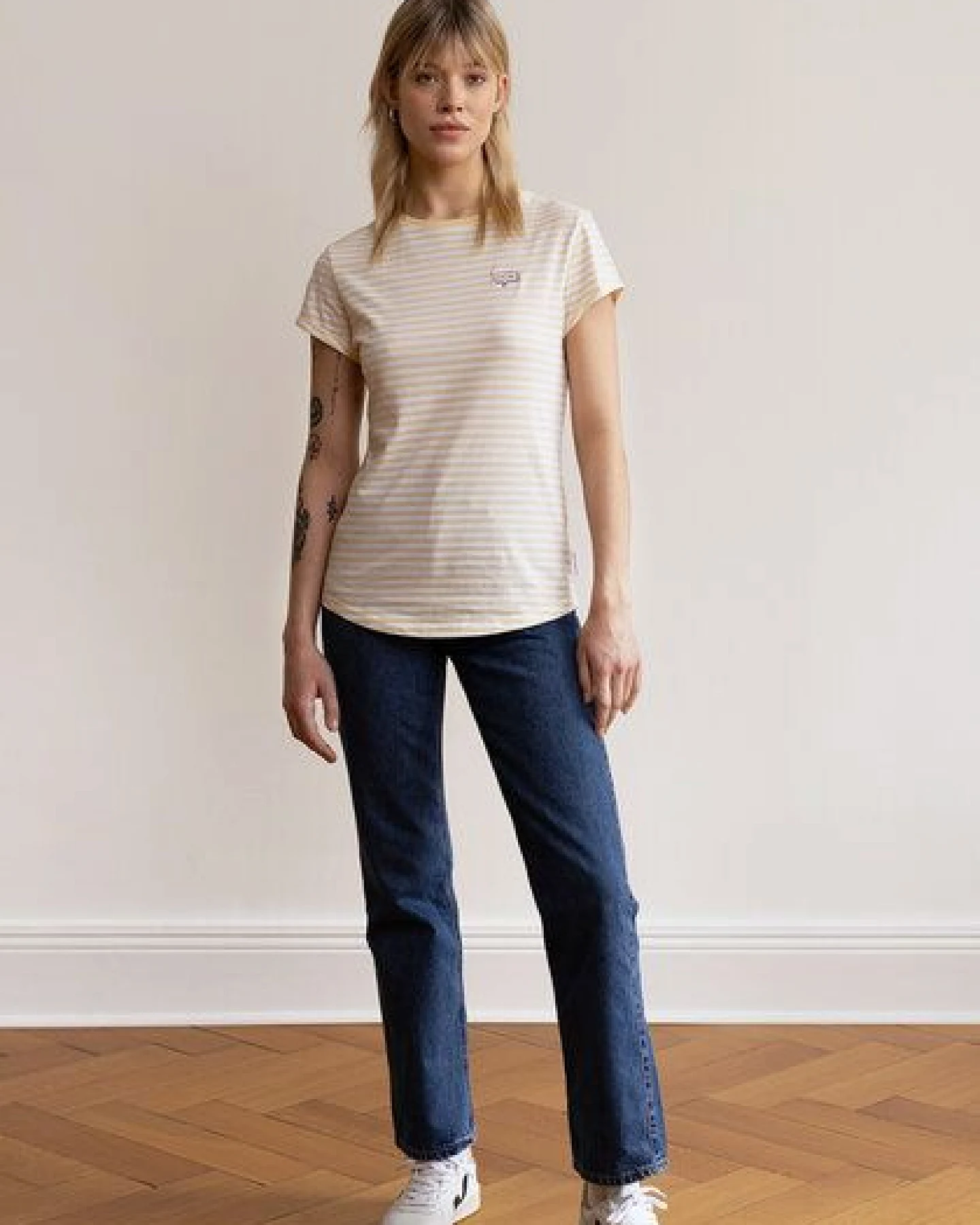 HAFENDIEB Moin T-Shirt mit Streifen – Ansicht 3