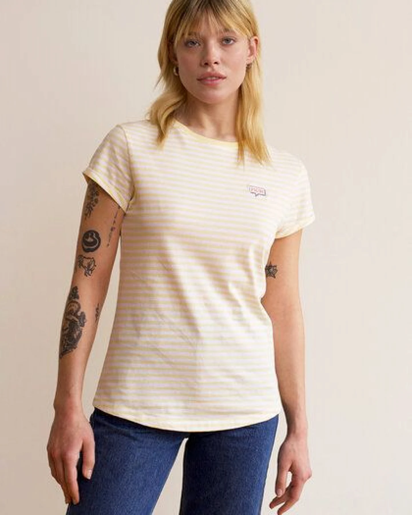 HAFENDIEB Moin T-Shirt mit Streifen – Ansicht 2