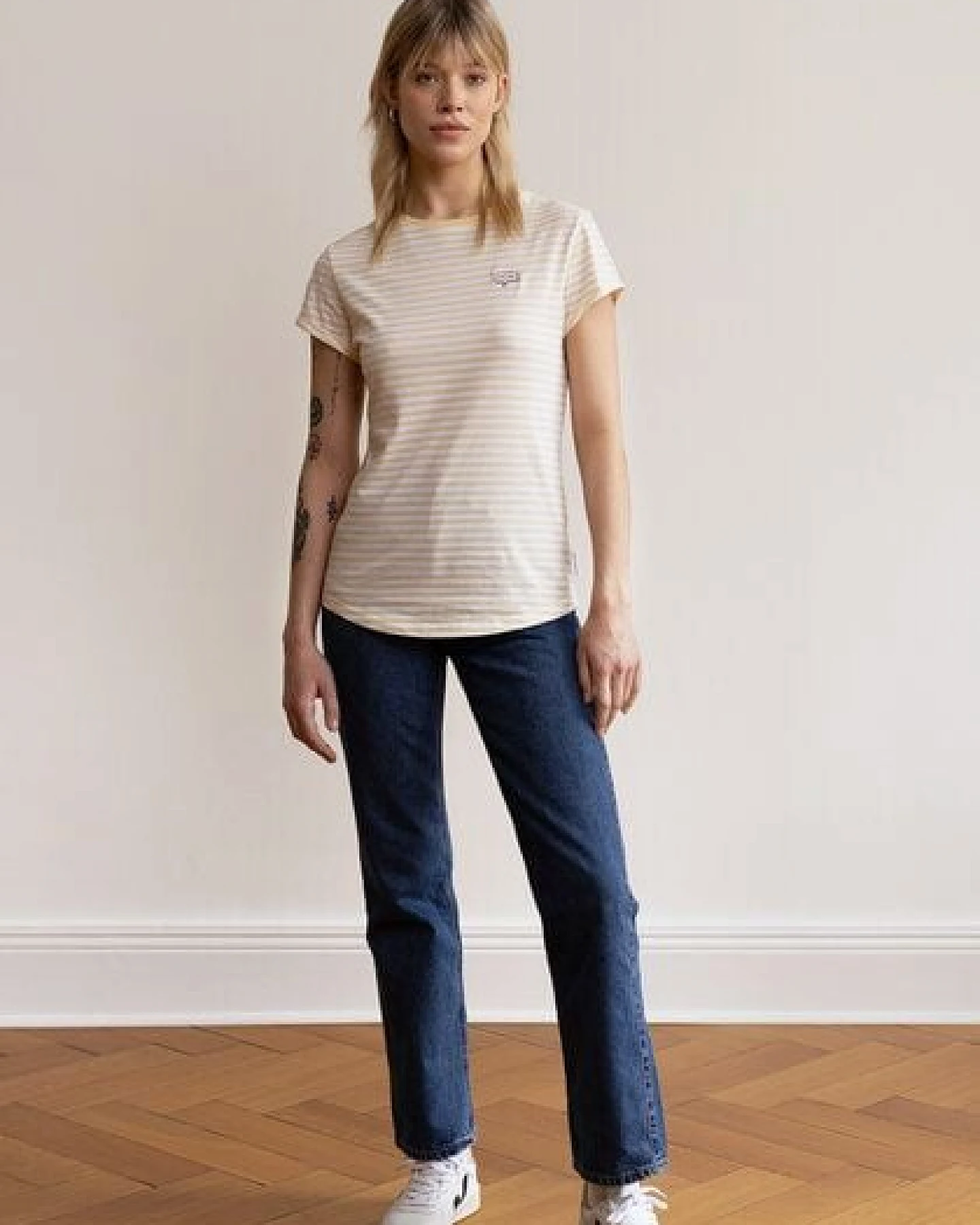 HAFENDIEB Moin T-Shirt mit Streifen – Ansicht 3