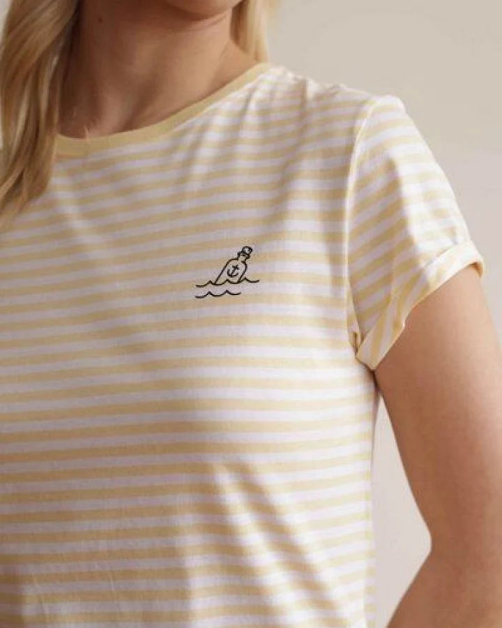 HAFENDIEB Flaschenpost T-Shirt mit Streifen