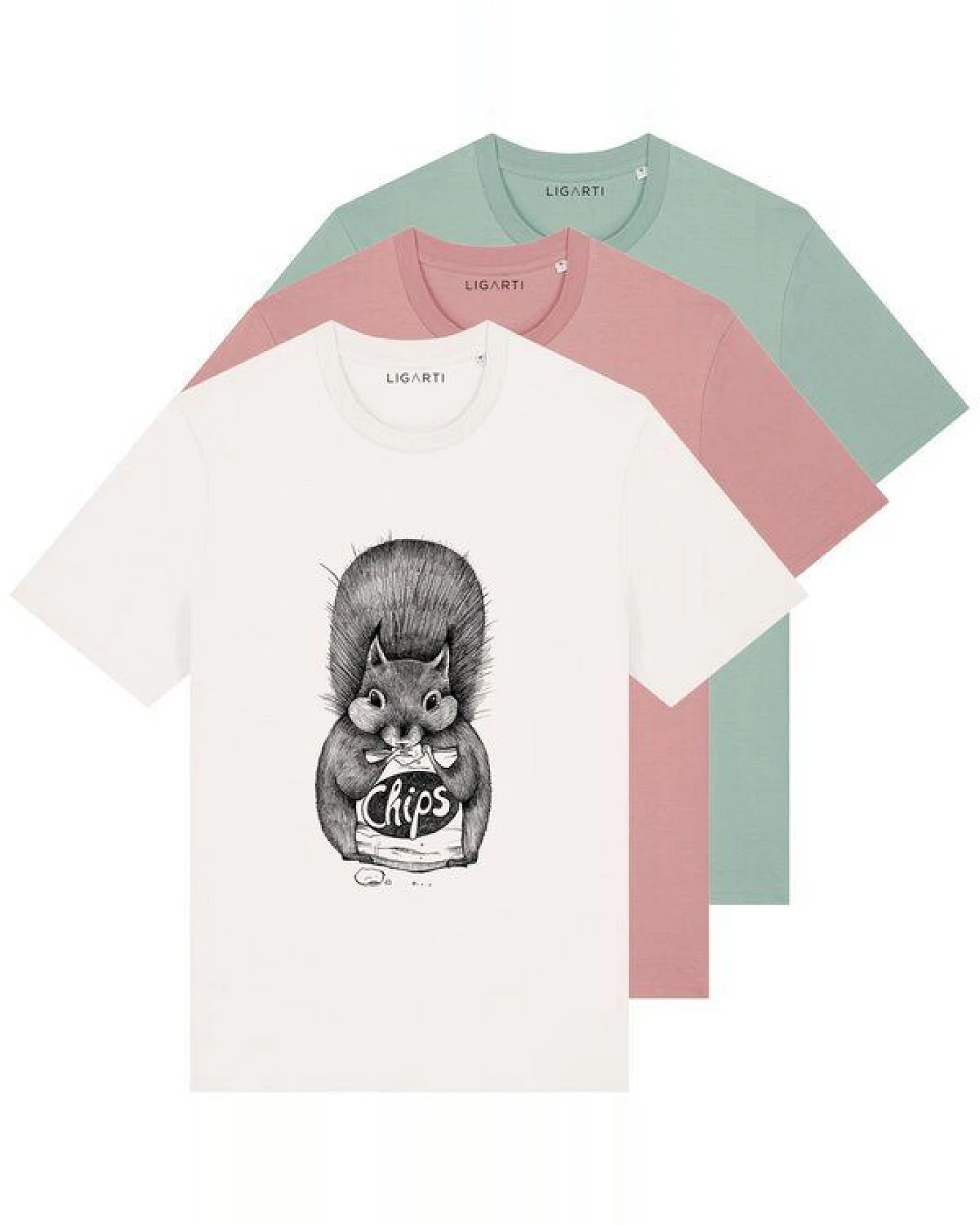 LIGARTI T-shirt - Chipseichhörnchen – Ansicht 2