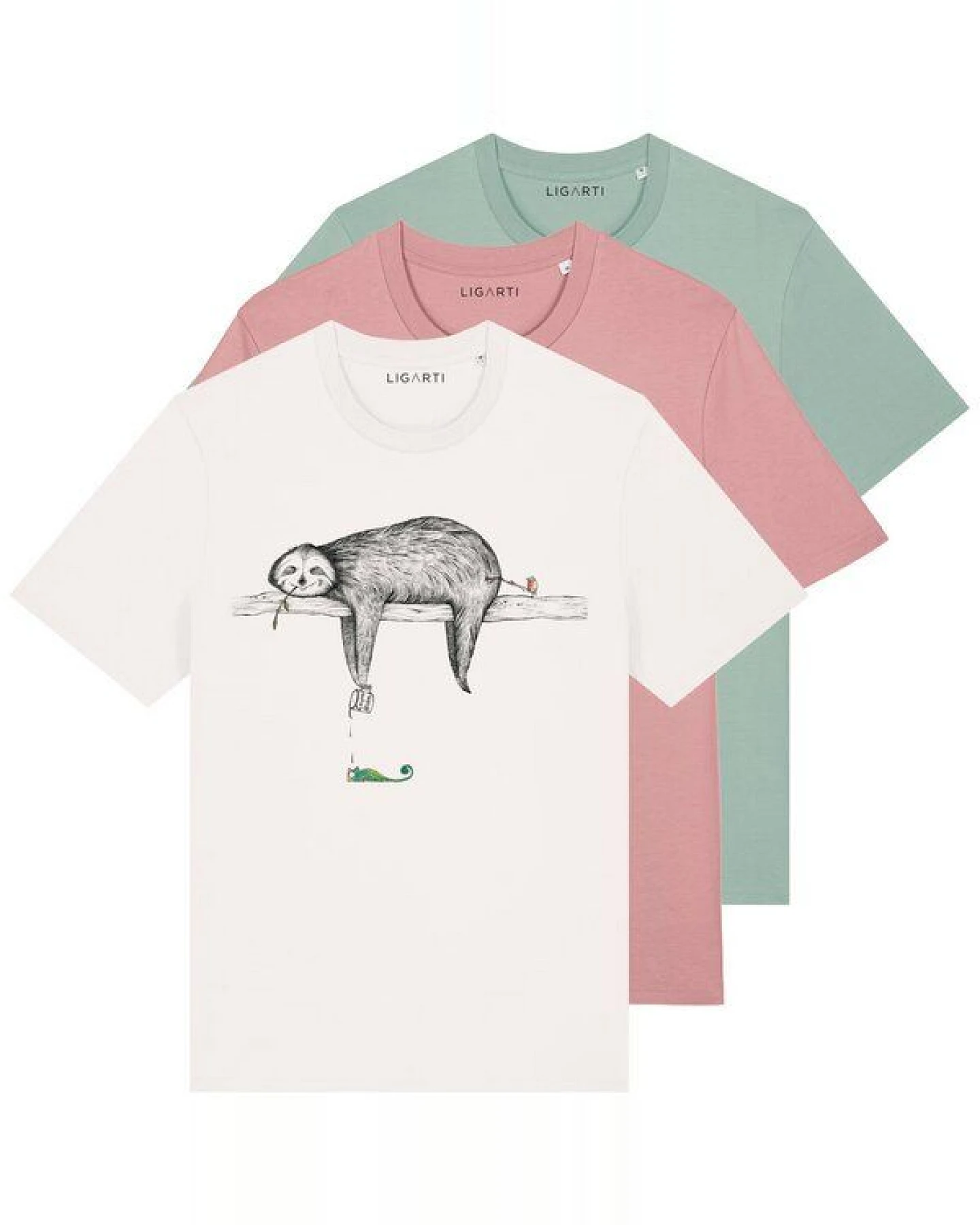LIGARTI T-shirt - Faultier – Ansicht 2