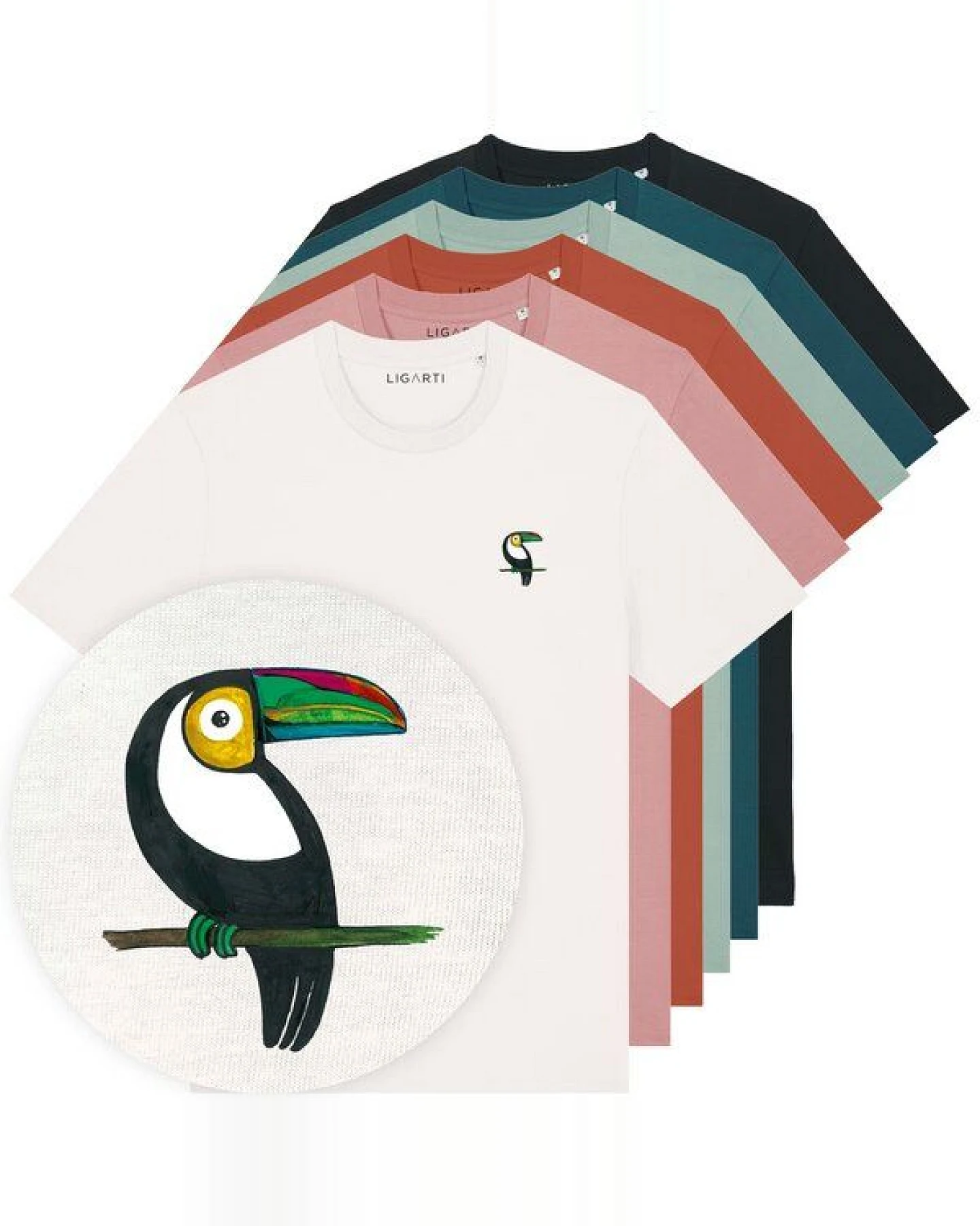T-Shirt – Tukan – LIGARTI Tiermanufaktur – Ansicht 2