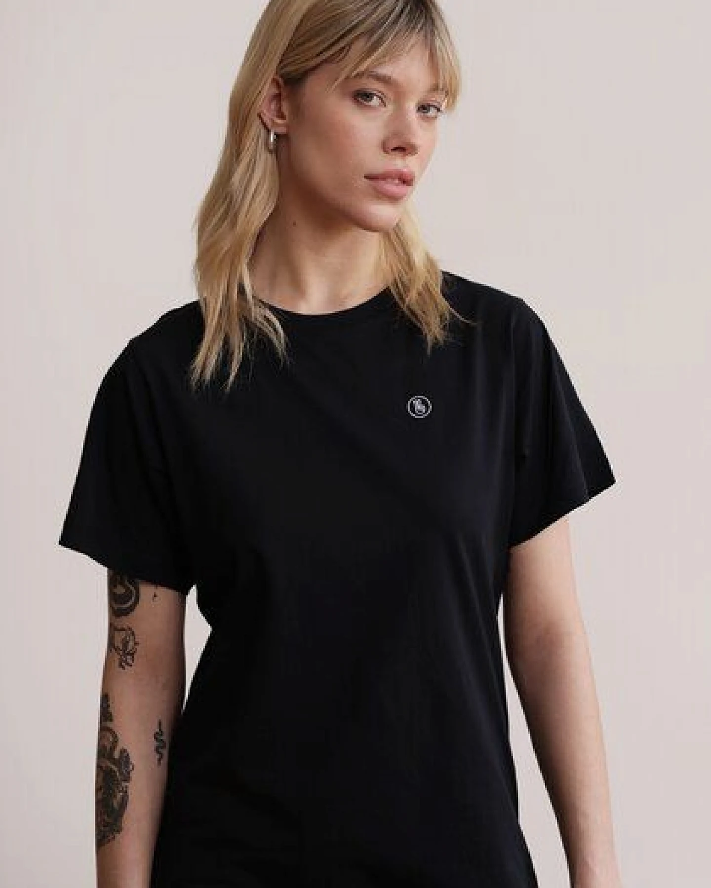 HAFENDIEB Peace T-Shirt Kleid – Ansicht 2