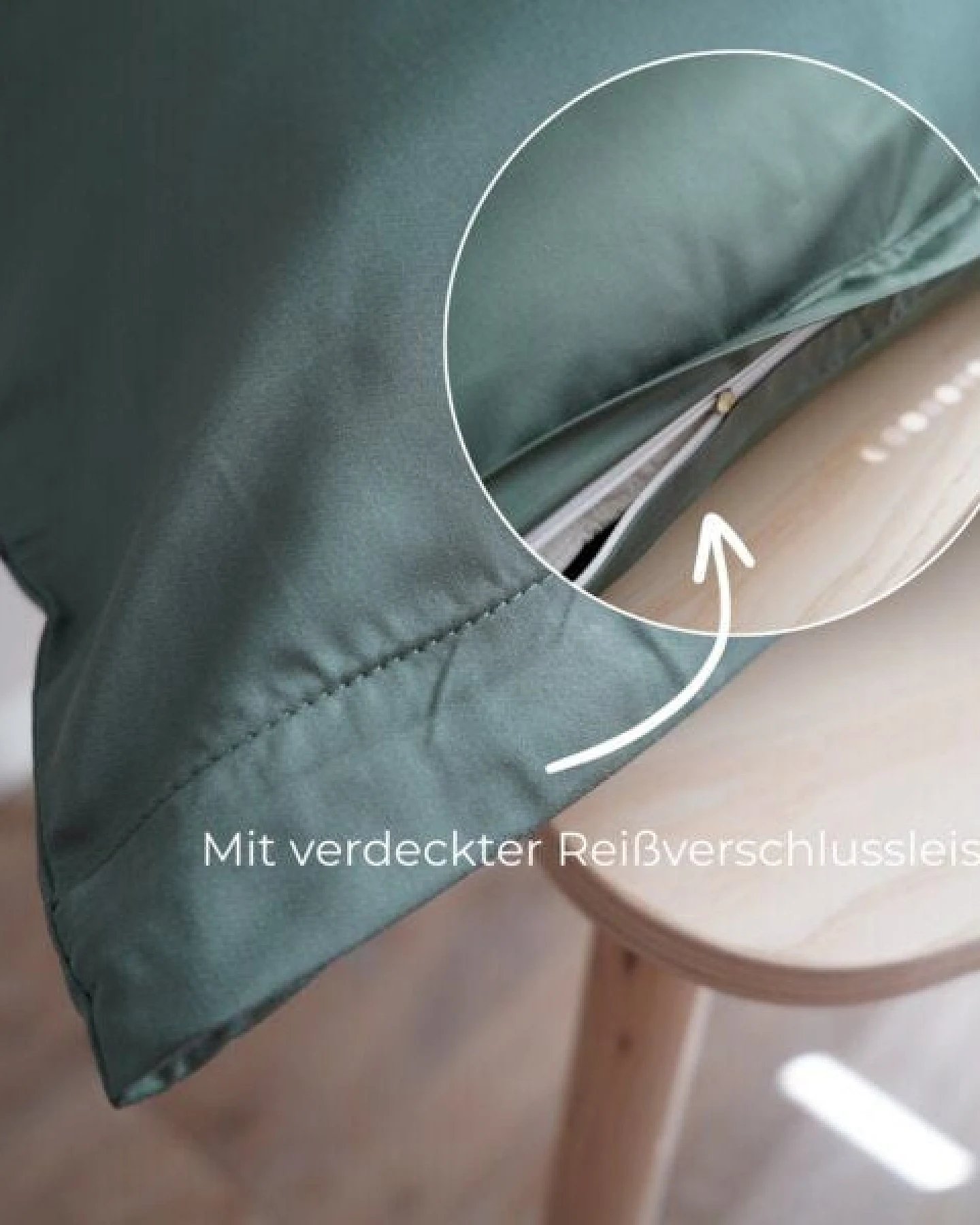 AGA.PIE Kopfkissenbezug aus 100% Lyocell aus Bambuscellulose, für Allergiker – Ansicht 4