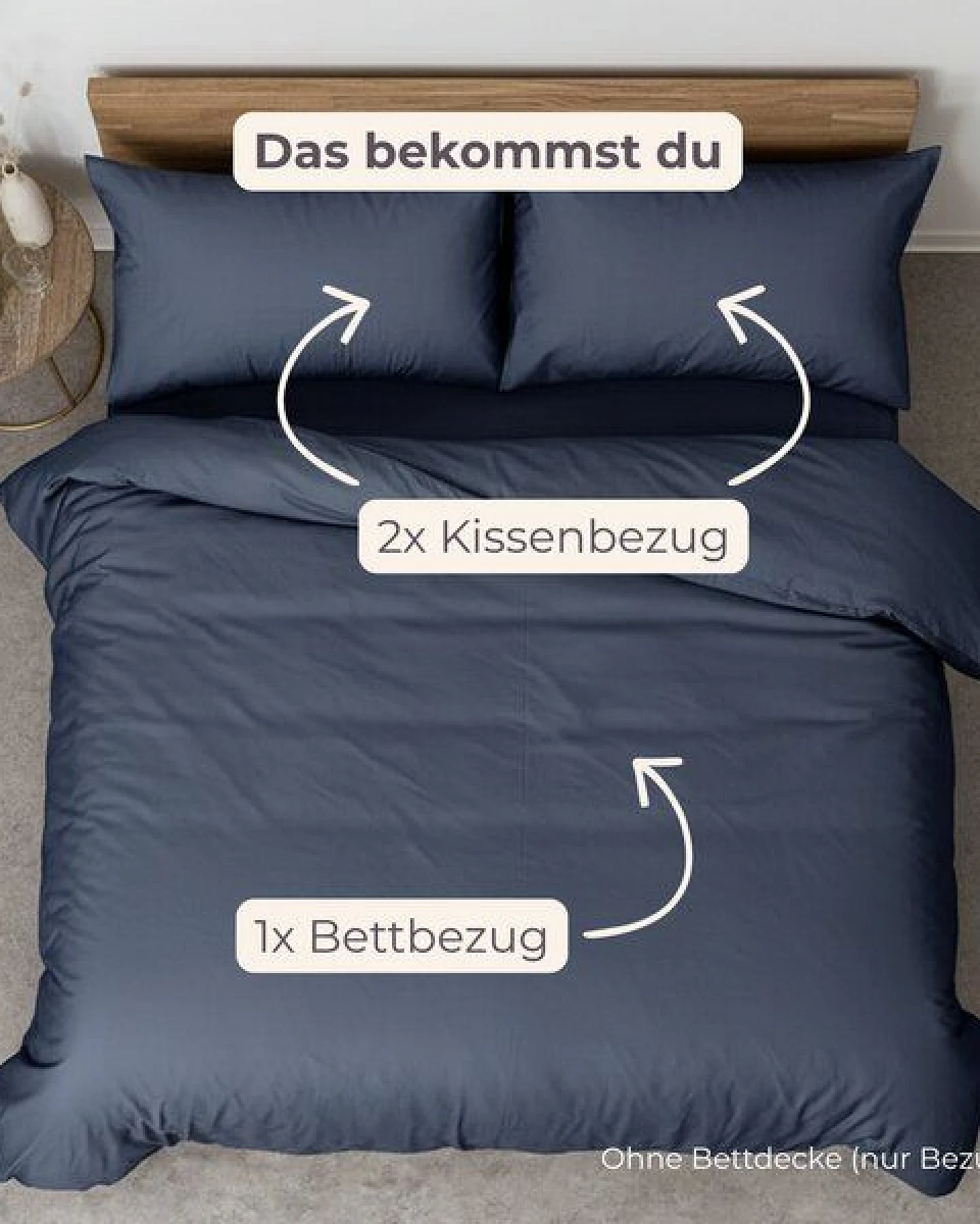 AGA.PIE Bettwäsche-Set aus 100% Lyocell aus Bambuscellulose, für Allergiker – Ansicht 2