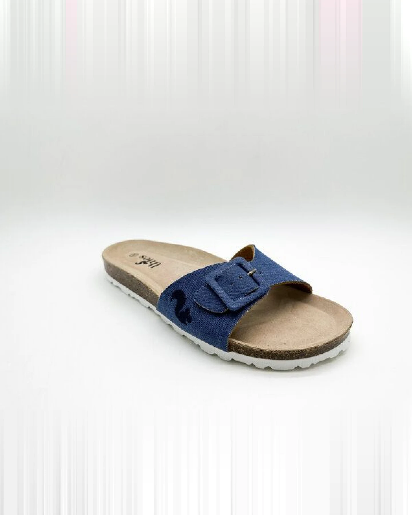 Veganer Rec Denim Strap Sandale "thies ® PET" aus recyceltem PES – Ansicht 2