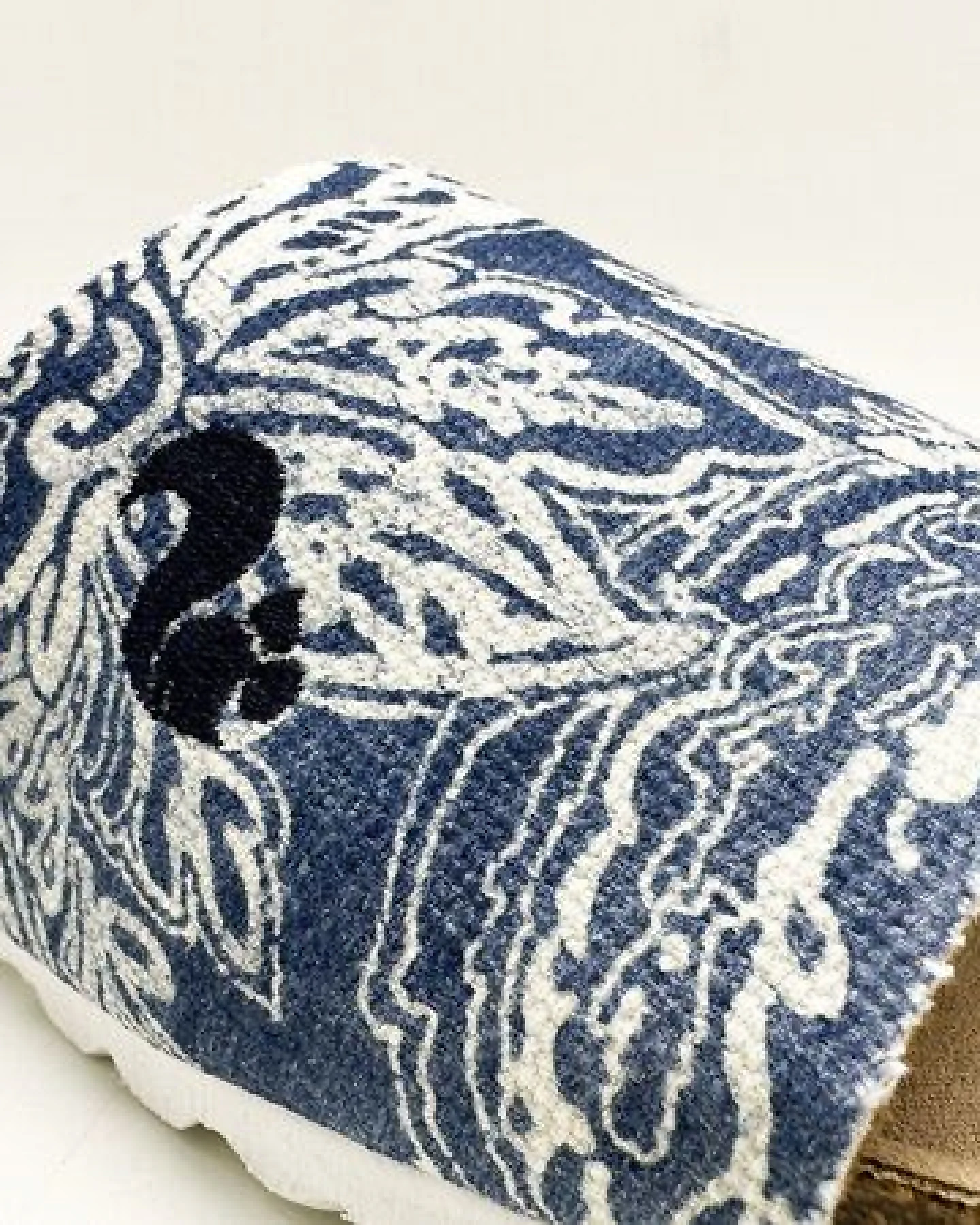 Veganer Rec Denim Pool Slide "thies ® PET" aus recyceltem PES – Ansicht 3