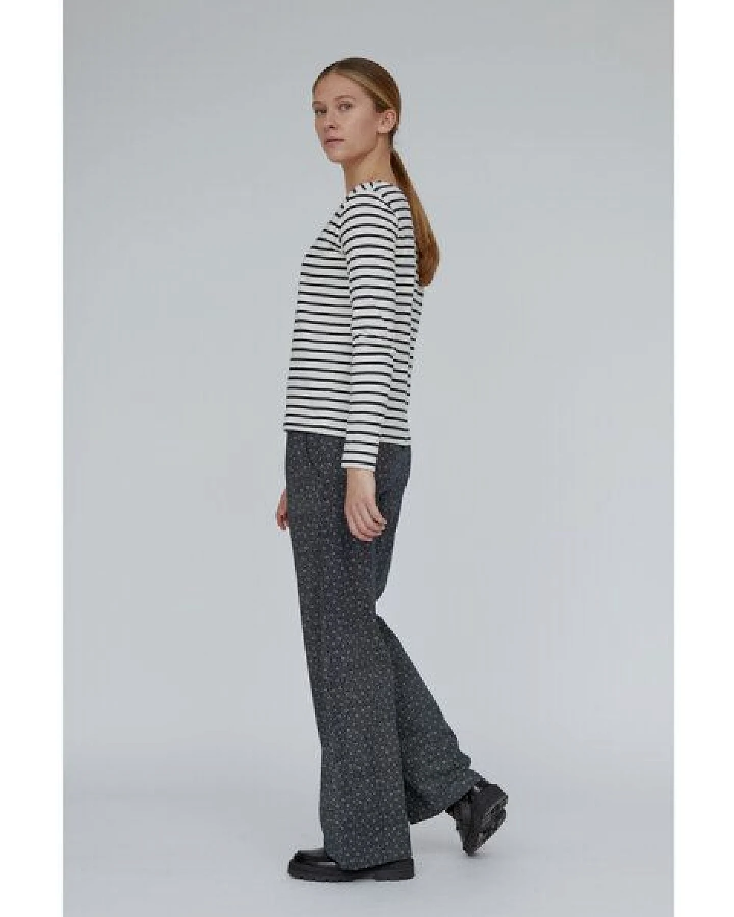 Basic Apparel Gestreiftes Langarmshirt BRETON aus Bio-Baumwolle – Ansicht 3