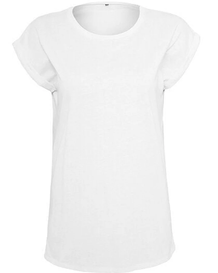 Build Your Brand Bio-T-Shirt mit verlängerter Schulter für Damen bis Gr. 5XL