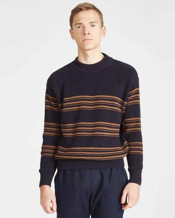 Givn Berlin Herren Strickpullover mit Streifen aus Bio-Baumwolle - KAY