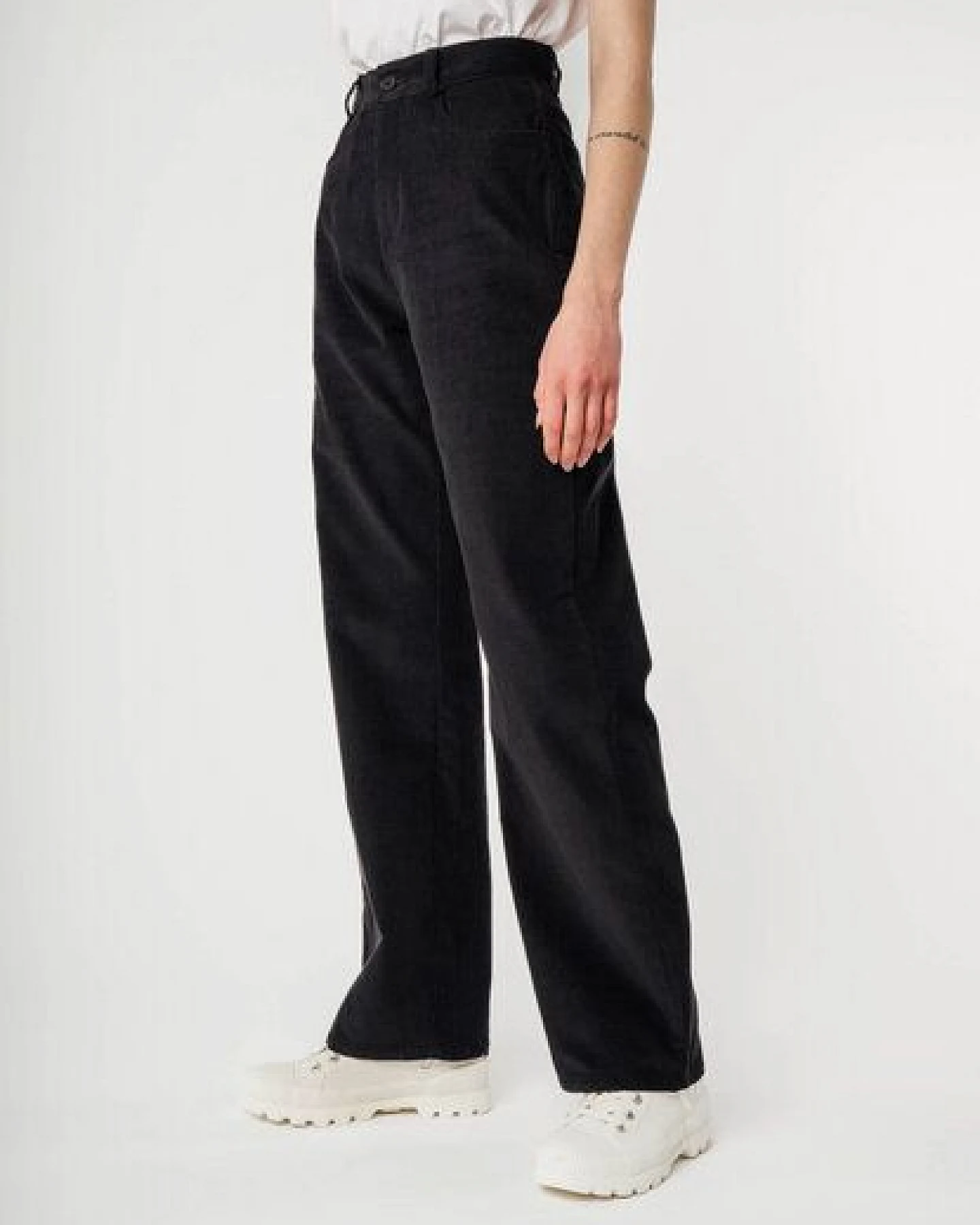 Cord Hose mit hohem Bund und weitem Bein OORJA – Ansicht 2