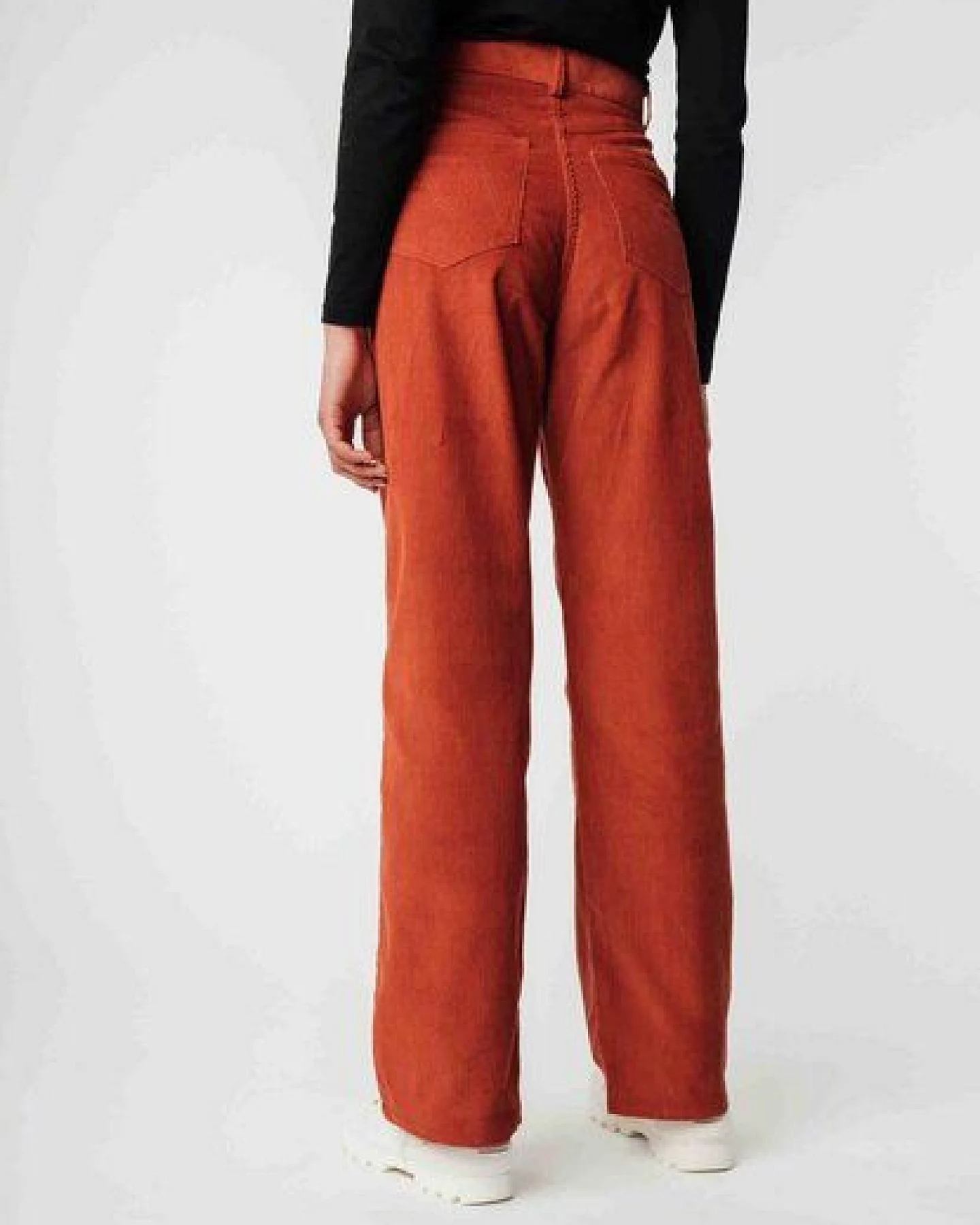 Cord Hose mit hohem Bund und weitem Bein OORJA – Ansicht 3