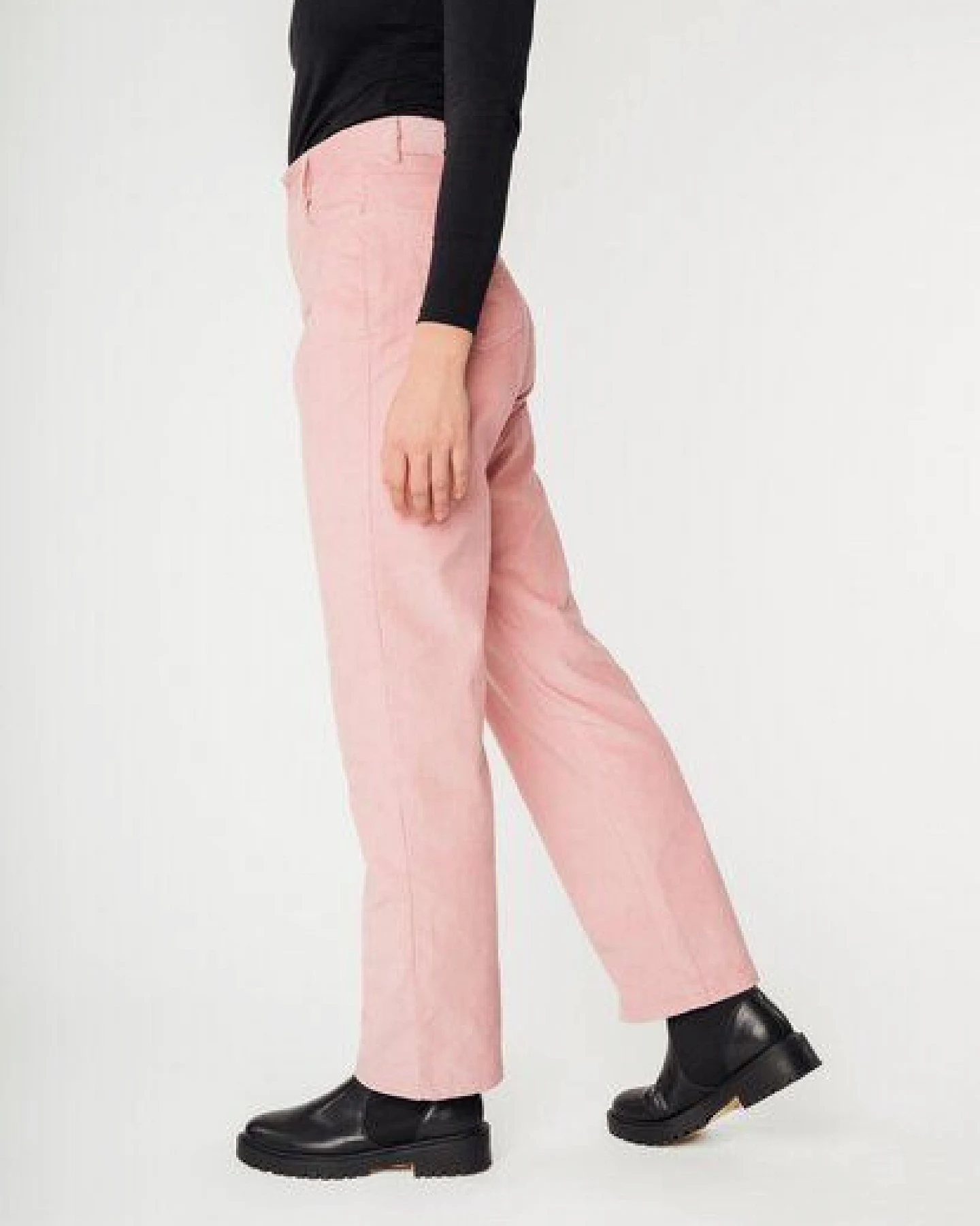 Cord Hose mit hohem Bund und weitem Bein OORJA – Ansicht 2