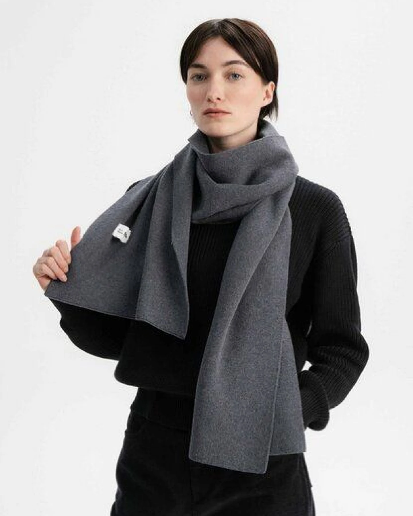 MELA Jacquard Strick Schal Style ASMEE aus 100% Bio-Baumwolle – Ansicht 4