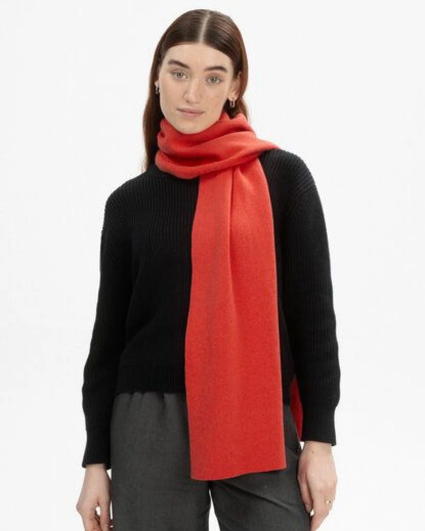 MELA Jacquard Strick Schal Style ASMEE aus 100% Bio-Baumwolle – Ansicht 2