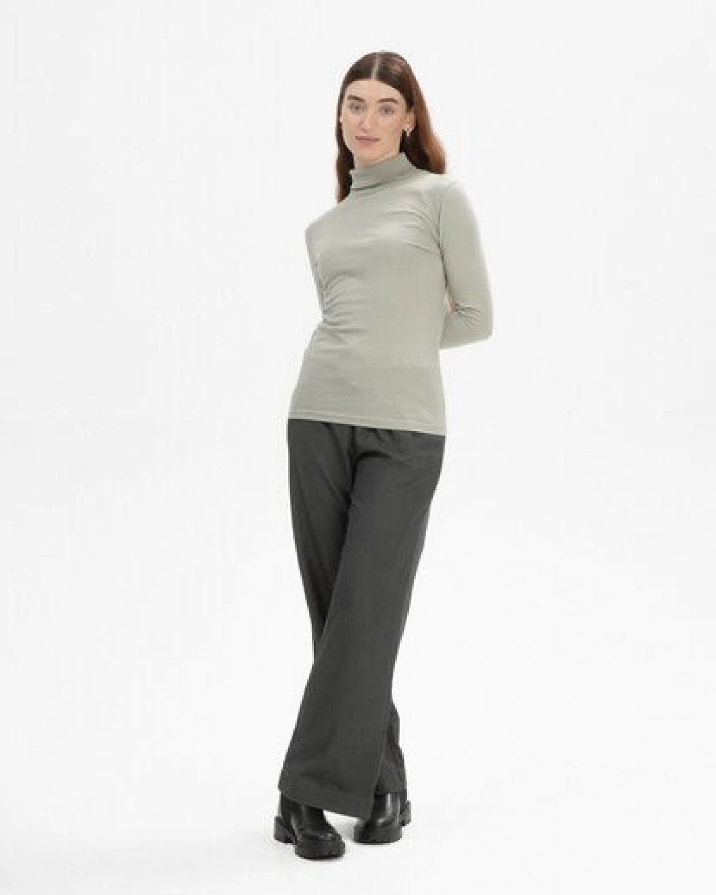 MELA Turtleneck Shirt Style ANCHAL aus 100% Bio-Baumwolle – Ansicht 3