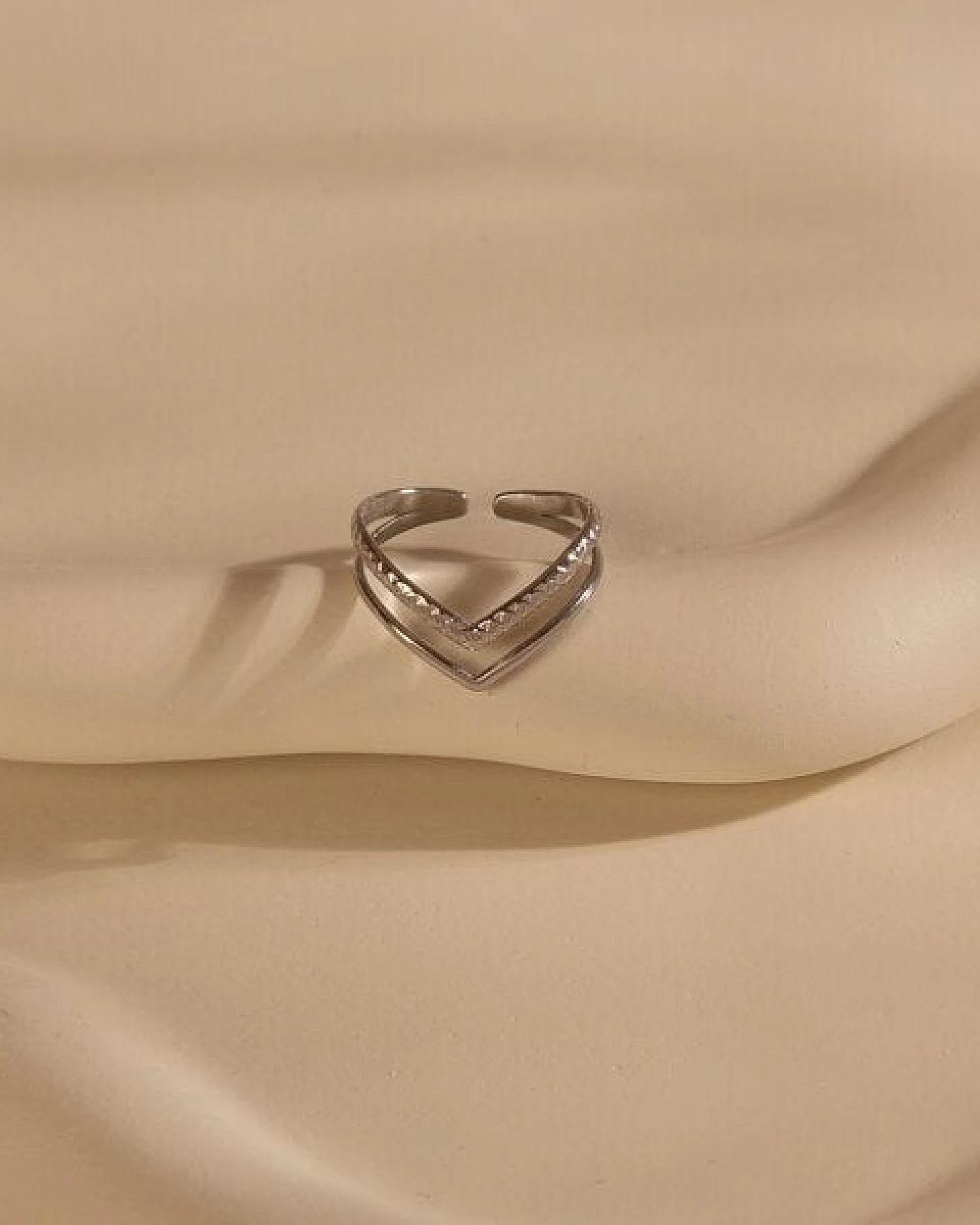 Größenverstellbarer BOHO Ring ca. Ø 17 - 19mm von Elektropulli – Ansicht 3