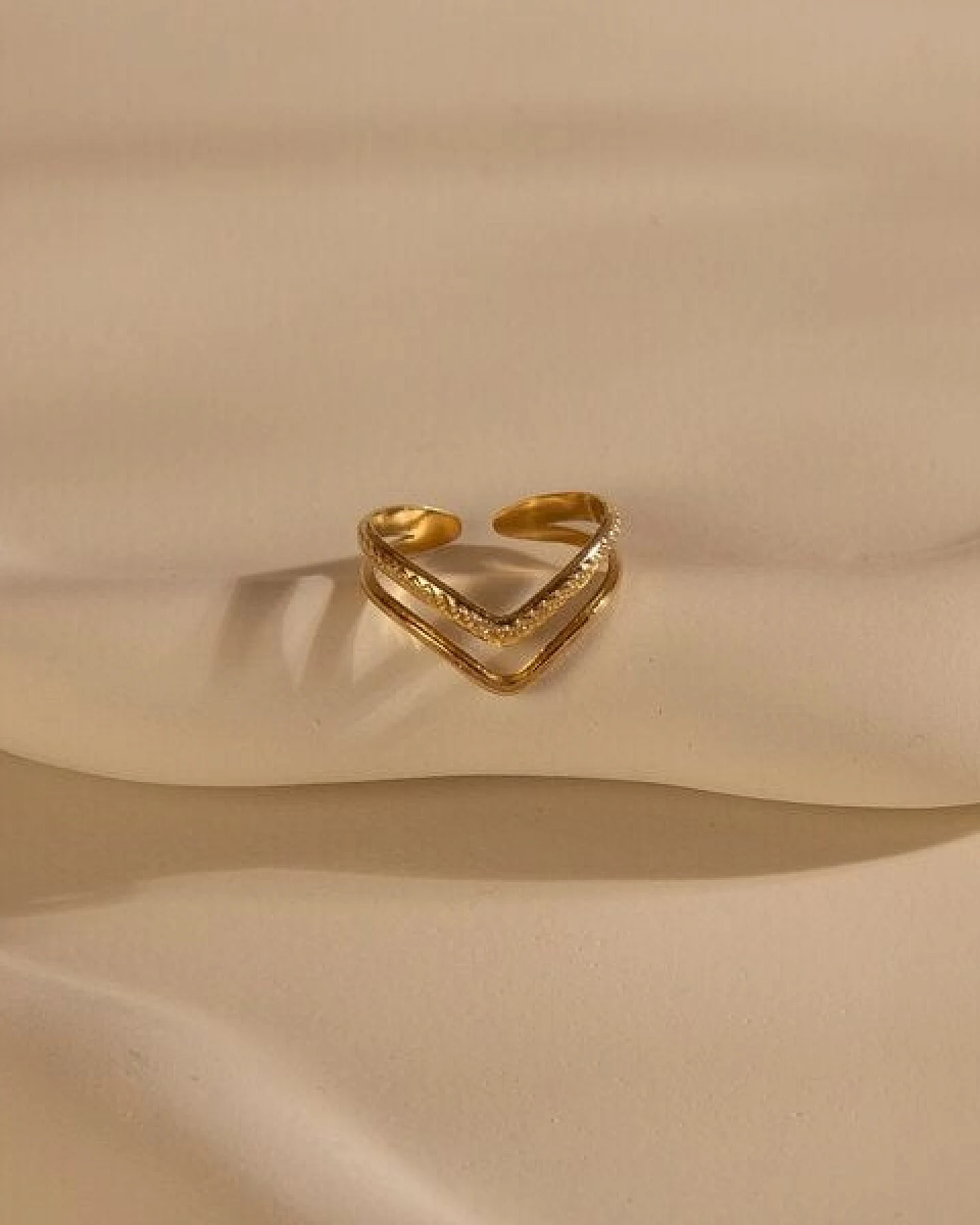 Größenverstellbarer BOHO Ring ca. Ø 17 - 19mm von Elektropulli – Ansicht 3