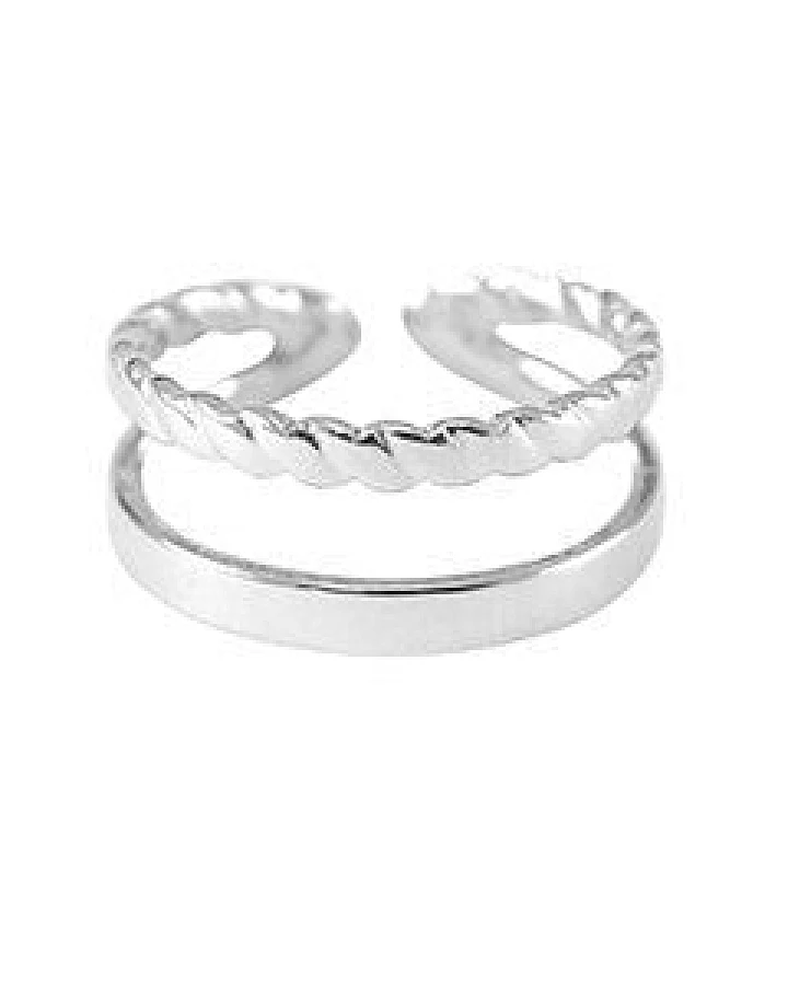 Größenverstellbarer BOHO Ring ca. Ø 17 - 19mm von Elektropulli