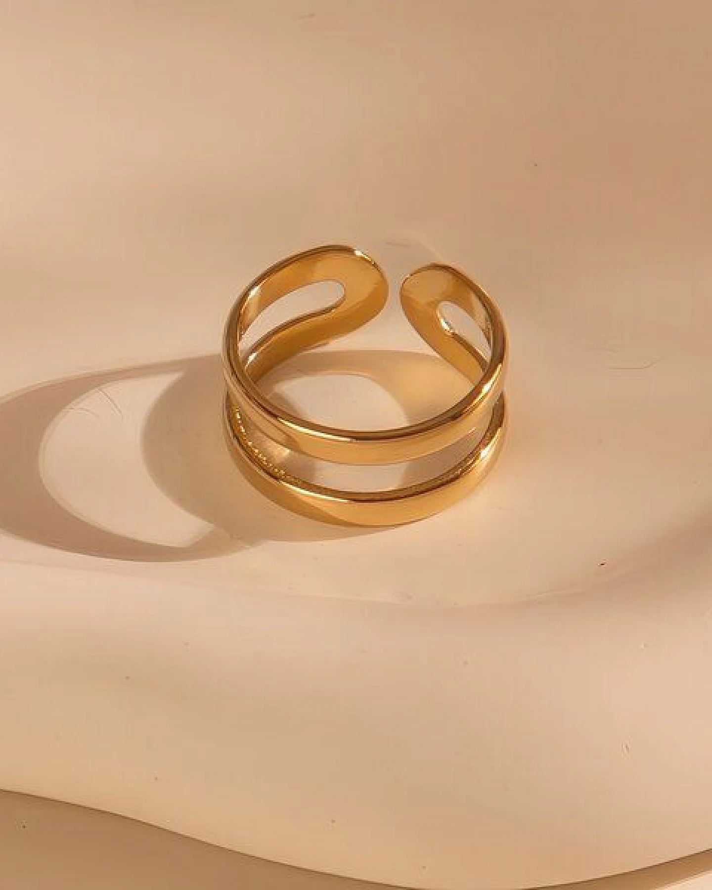 Größenverstellbarer BOHO Ring ca. Ø 17 - 19mm von Elektropulli – Ansicht 2