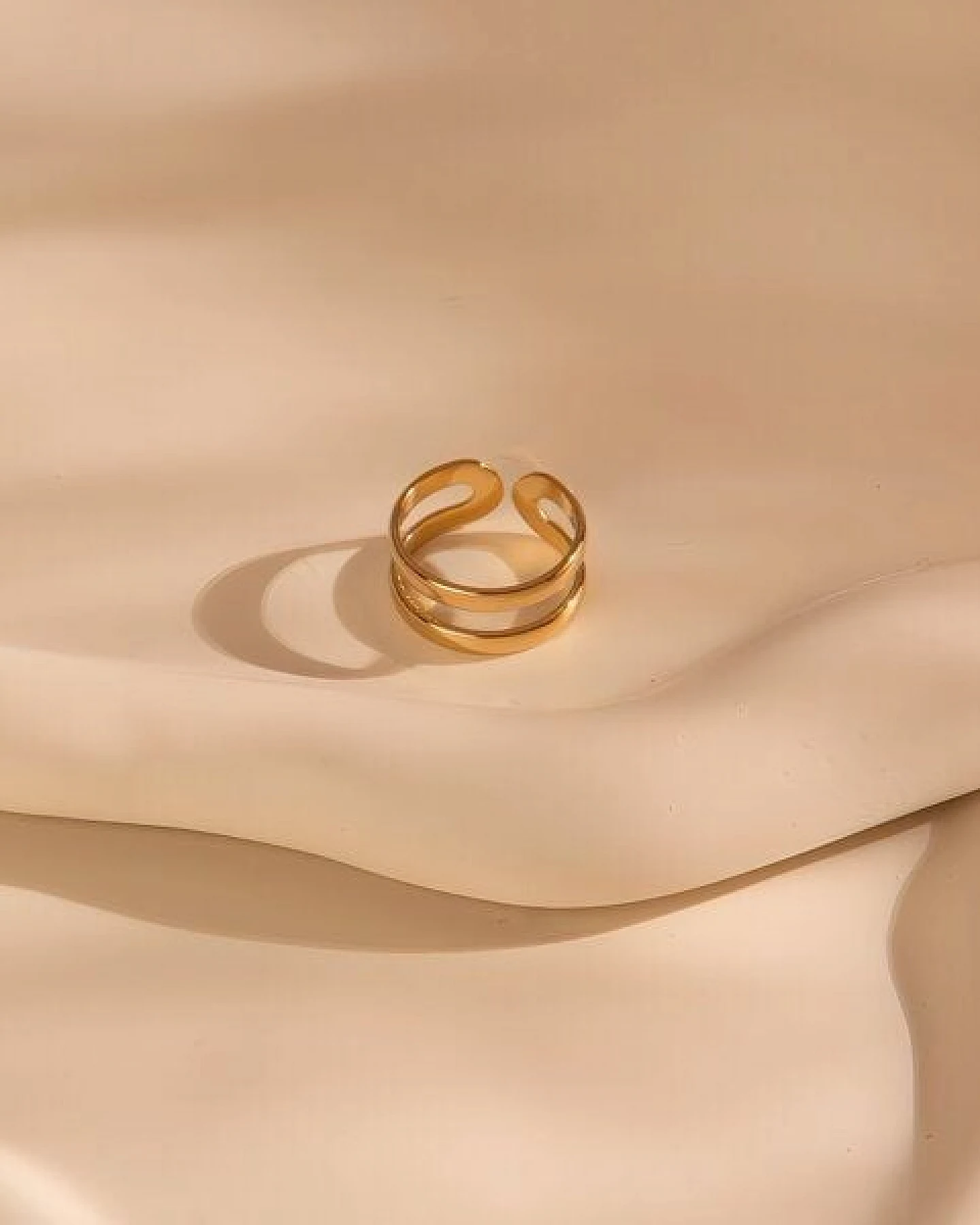 Größenverstellbarer BOHO Ring ca. Ø 17 - 19mm von Elektropulli – Ansicht 3