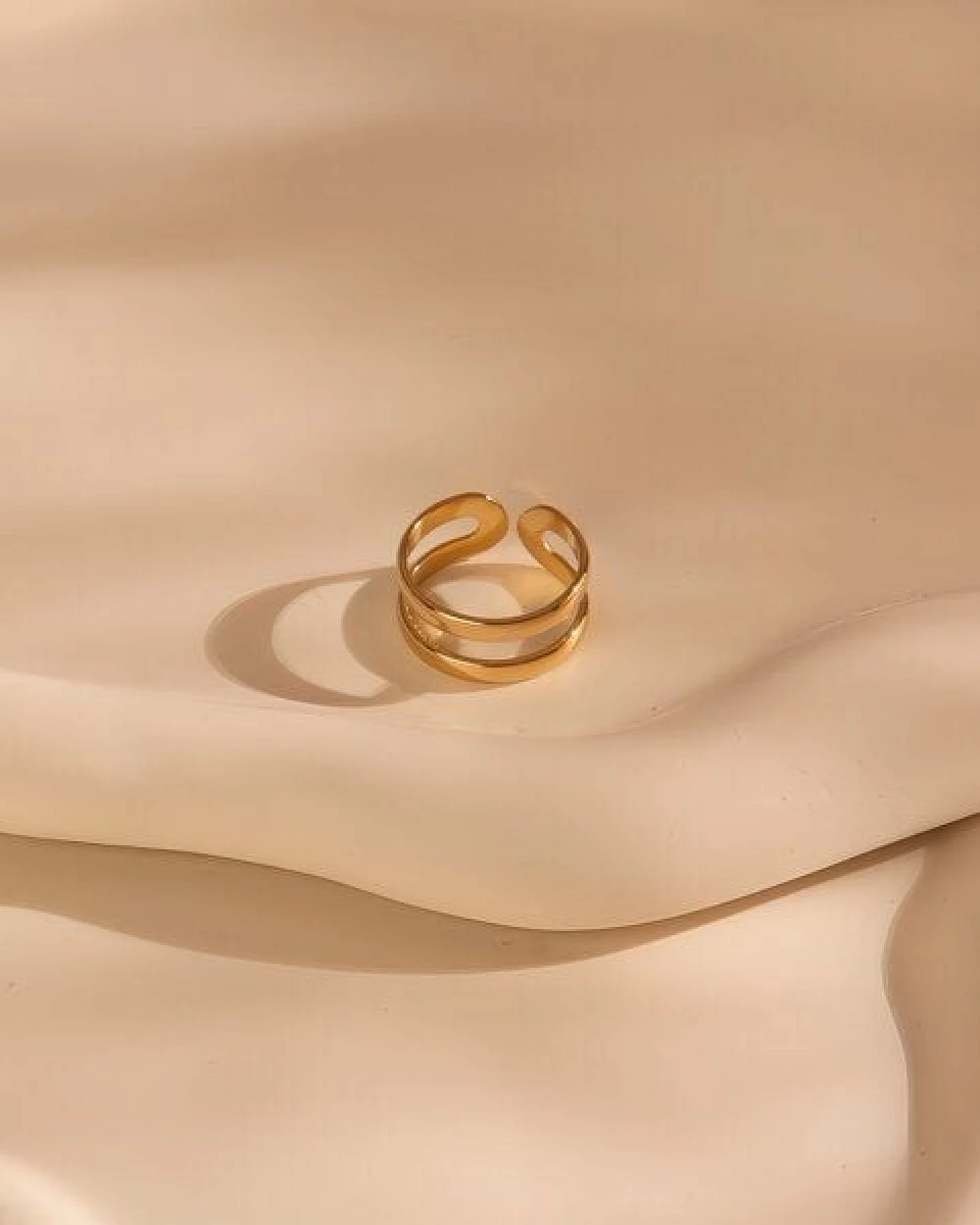 Größenverstellbarer BOHO Ring ca. Ø 17 - 19mm von Elektropulli – Ansicht 4
