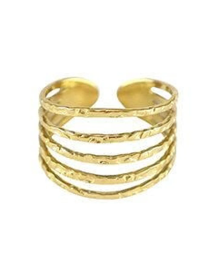 Größenverstellbarer BOHO Ring ca. Ø 17 - 19mm von Elektropulli