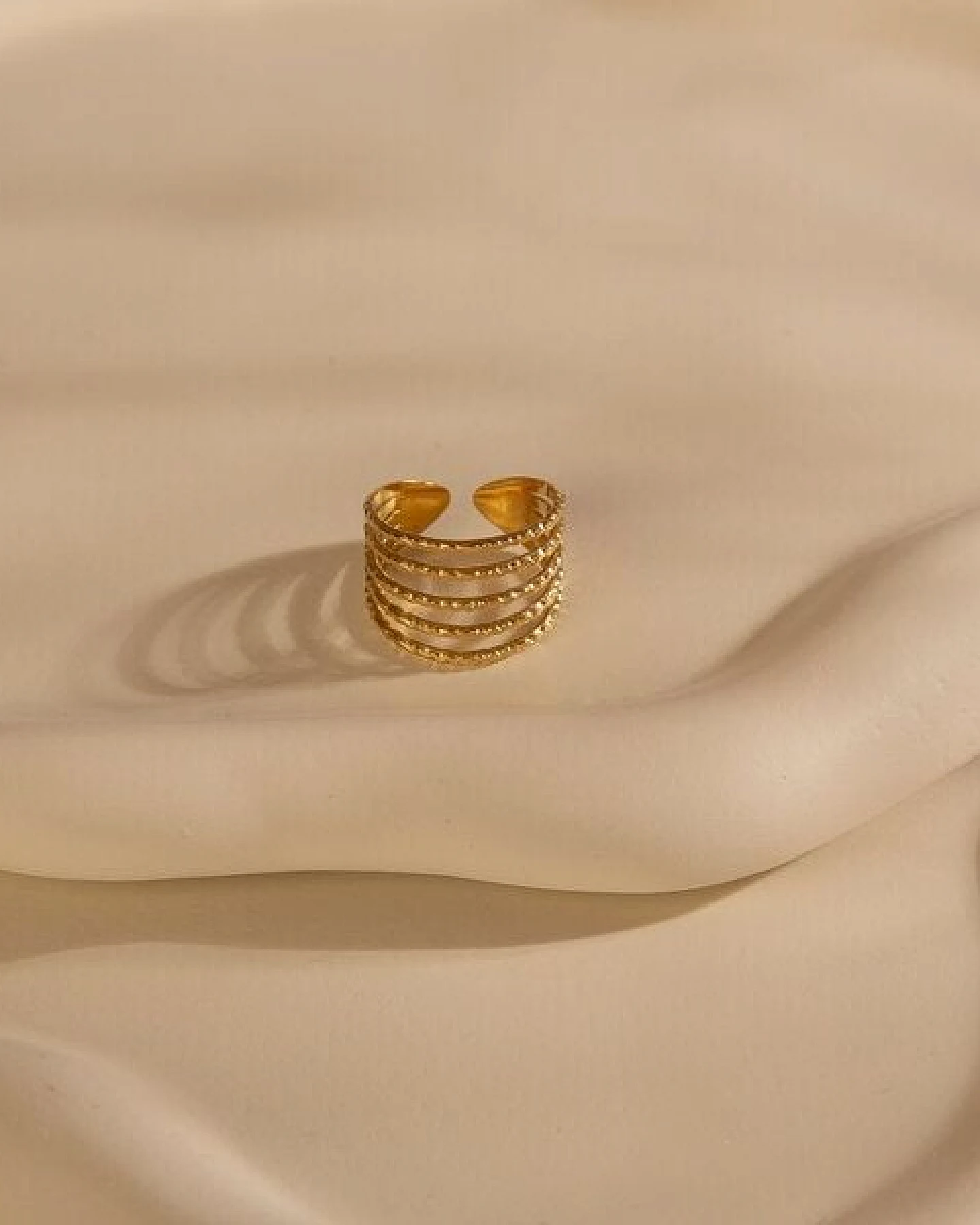 Größenverstellbarer BOHO Ring ca. Ø 17 - 19mm von Elektropulli – Ansicht 3