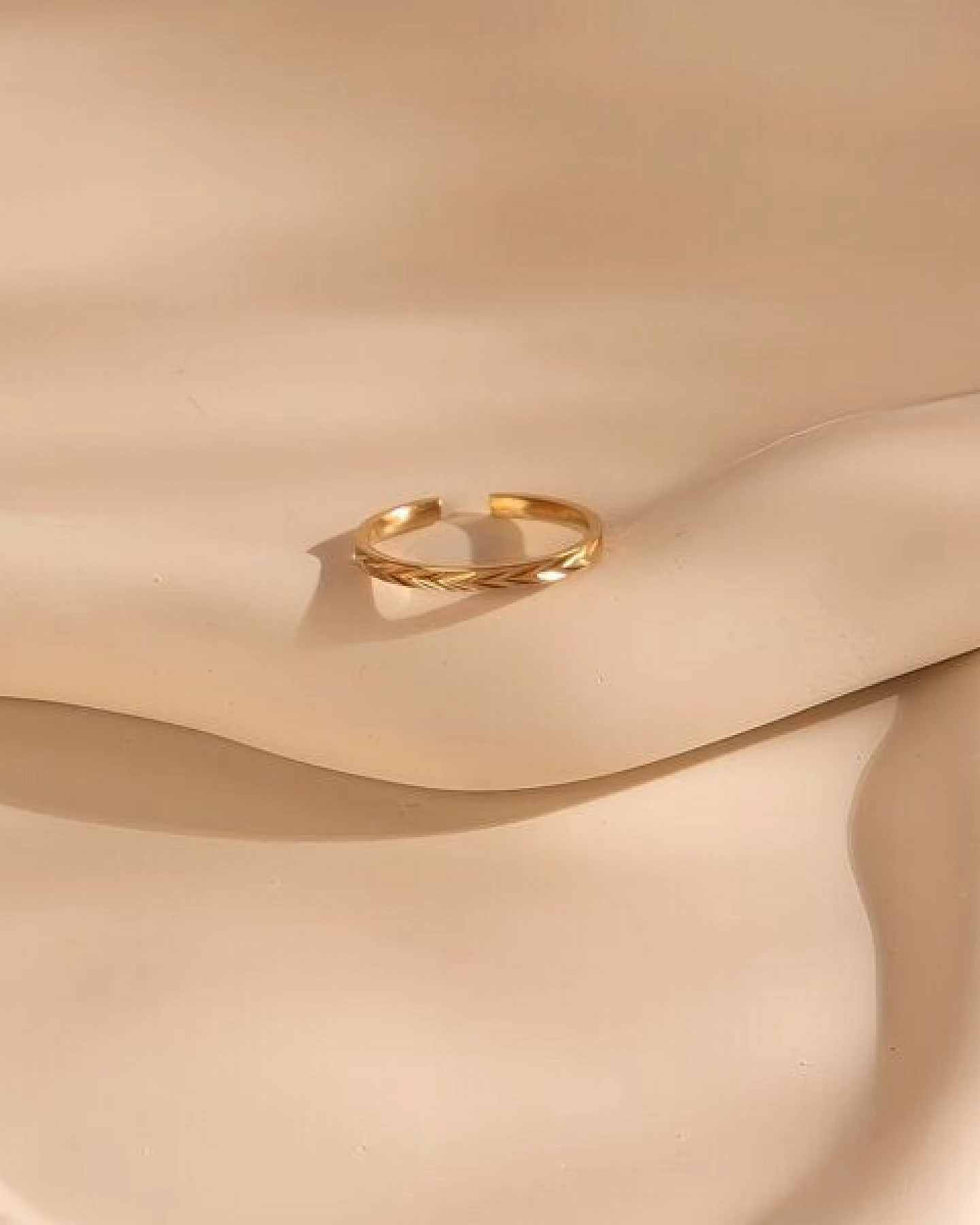 Größenverstellbarer BOHO Ring ca. Ø 17 - 19mm von Elektropulli – Ansicht 4