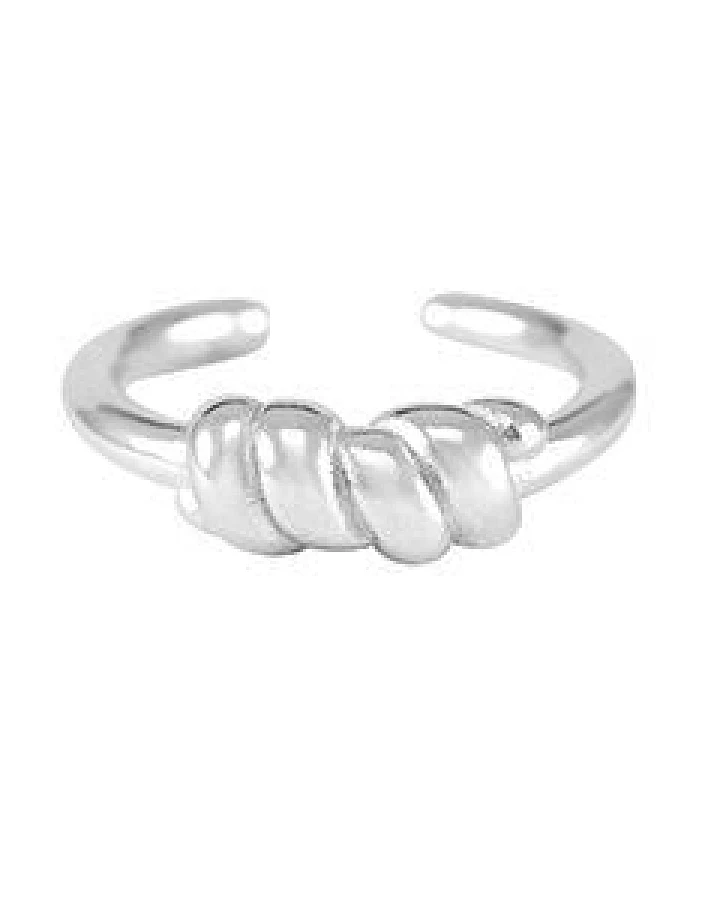 Größenverstellbarer KNOTEN Ring ca. Ø 17 - 19mm von Elektropulli