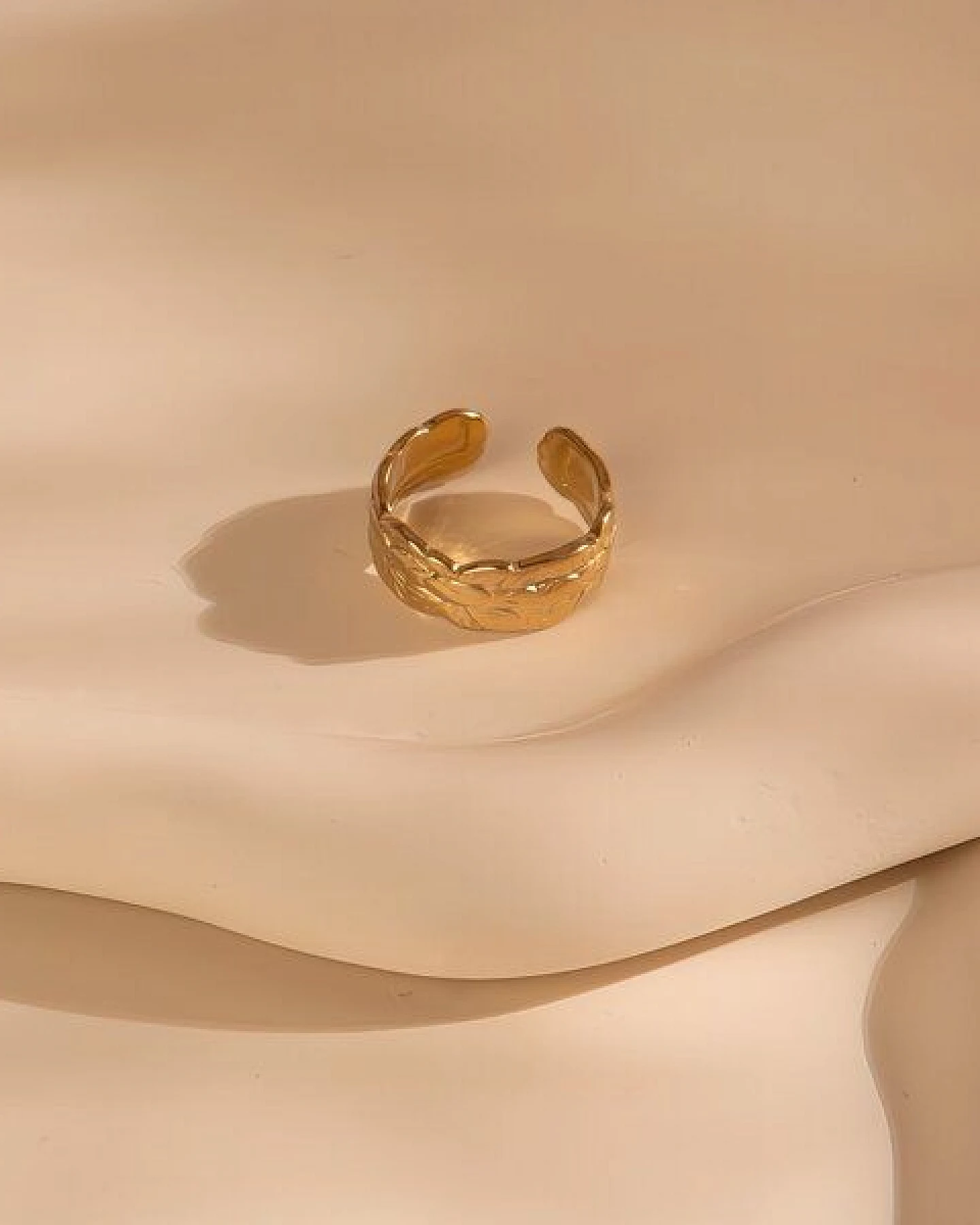 Größenverstellbarer BOHO Ring ca. Ø 17 - 19mm von Elektropulli – Ansicht 4