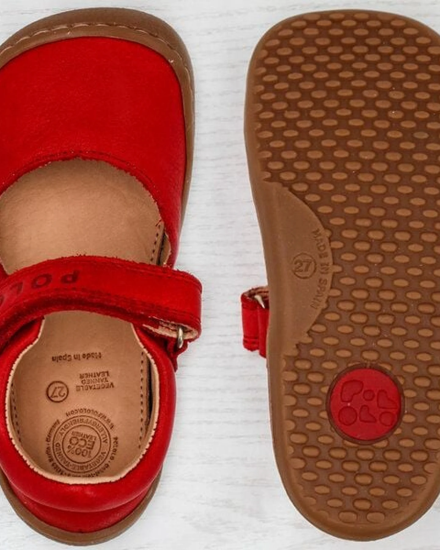 Pololo Barfußballerina aus pflanzlich gegerbtem Leder, unisex – Ansicht 3