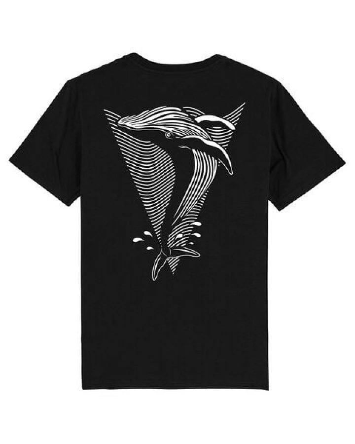 vis wear Wal - Göttin der Ozeane - Back Print Premium T-Shirt