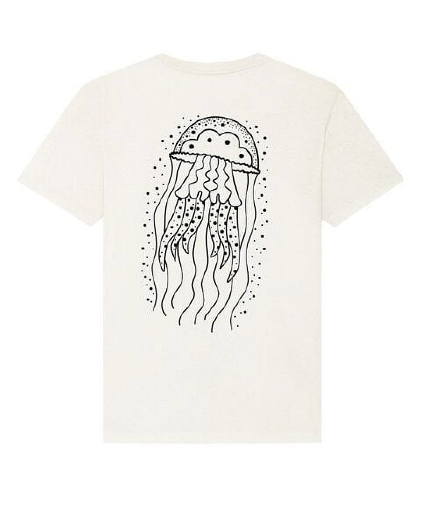 vis wear Qualle - Göttin im Ozean - Unisex T-Shirt - Recycled Bio Baumwolle – Ansicht 2