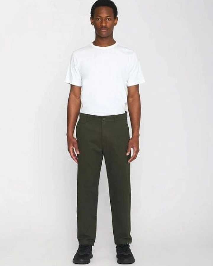 KnowledgeCotton Apparel Twill-Chinohose - CHUCK regular chino twill pants - aus Bio Baumwolle